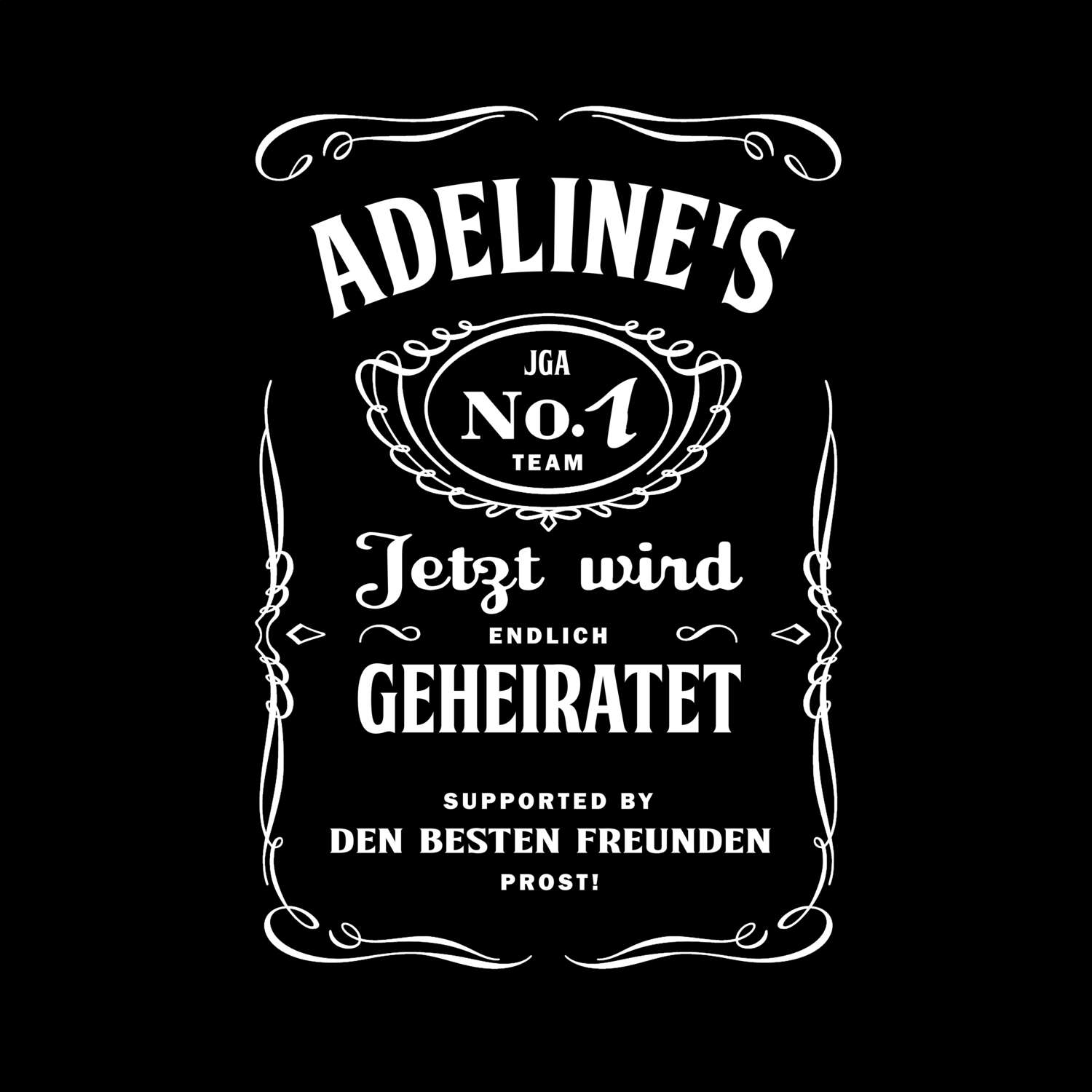 JGA T-Shirt »Jackie« für den Namen »Adeline«