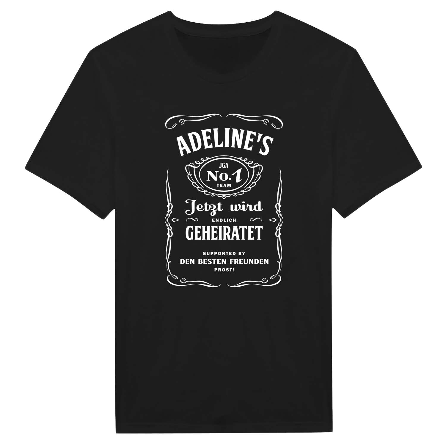 JGA T-Shirt »Jackie« für den Namen »Adeline«