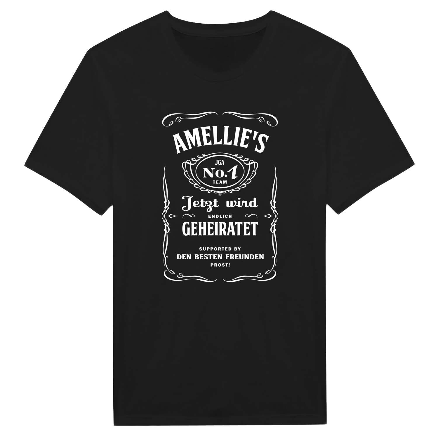 JGA T-Shirt »Jackie« für den Namen »Amellie«