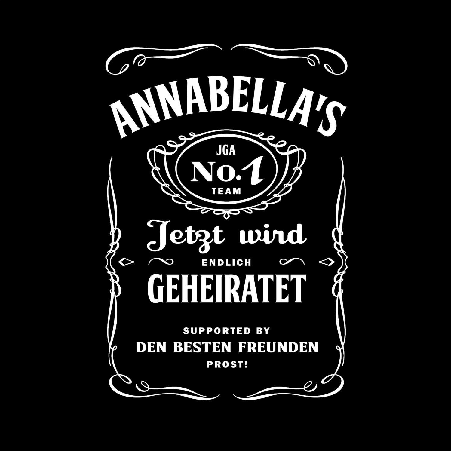 JGA T-Shirt »Jackie« für den Namen »Annabella«