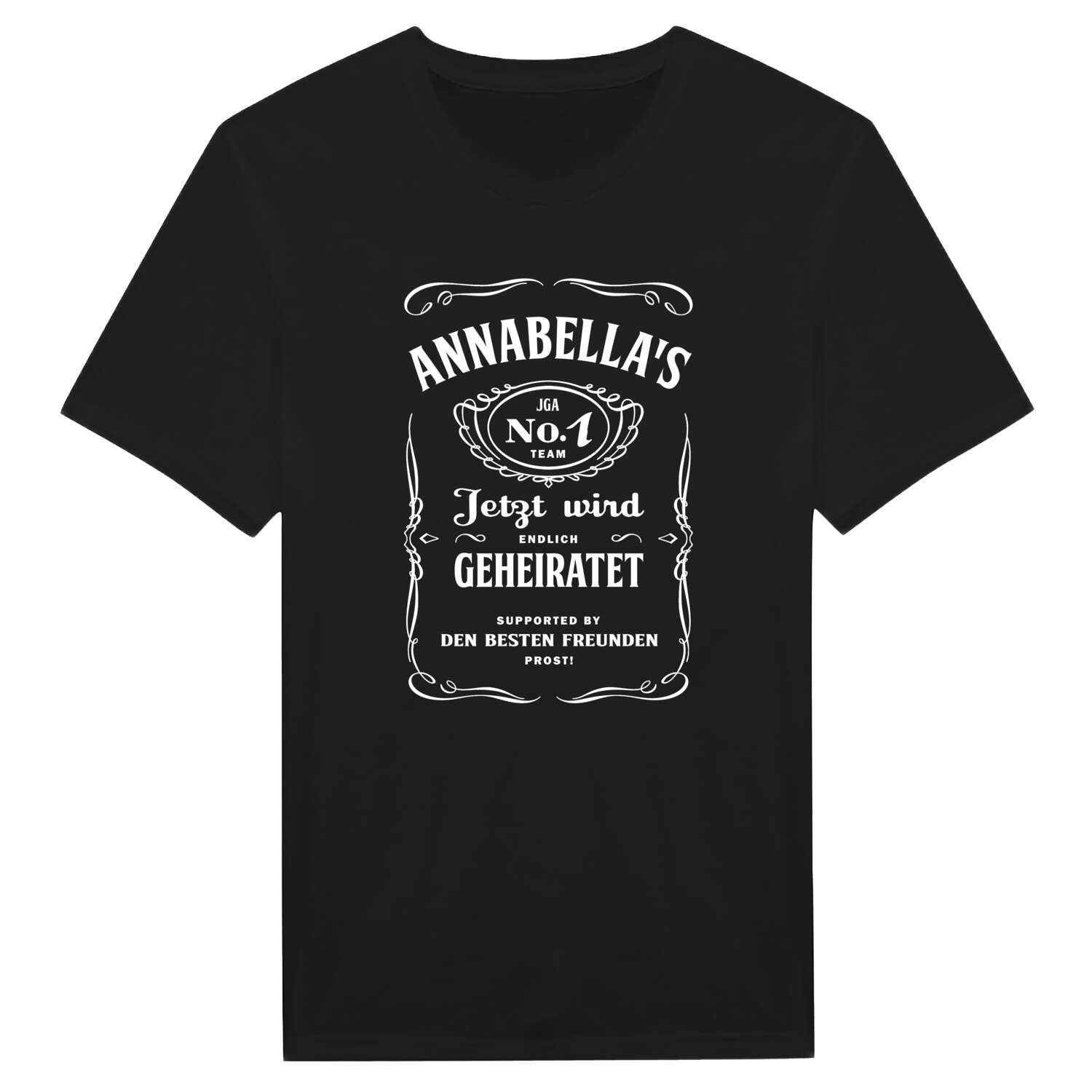 JGA T-Shirt »Jackie« für den Namen »Annabella«