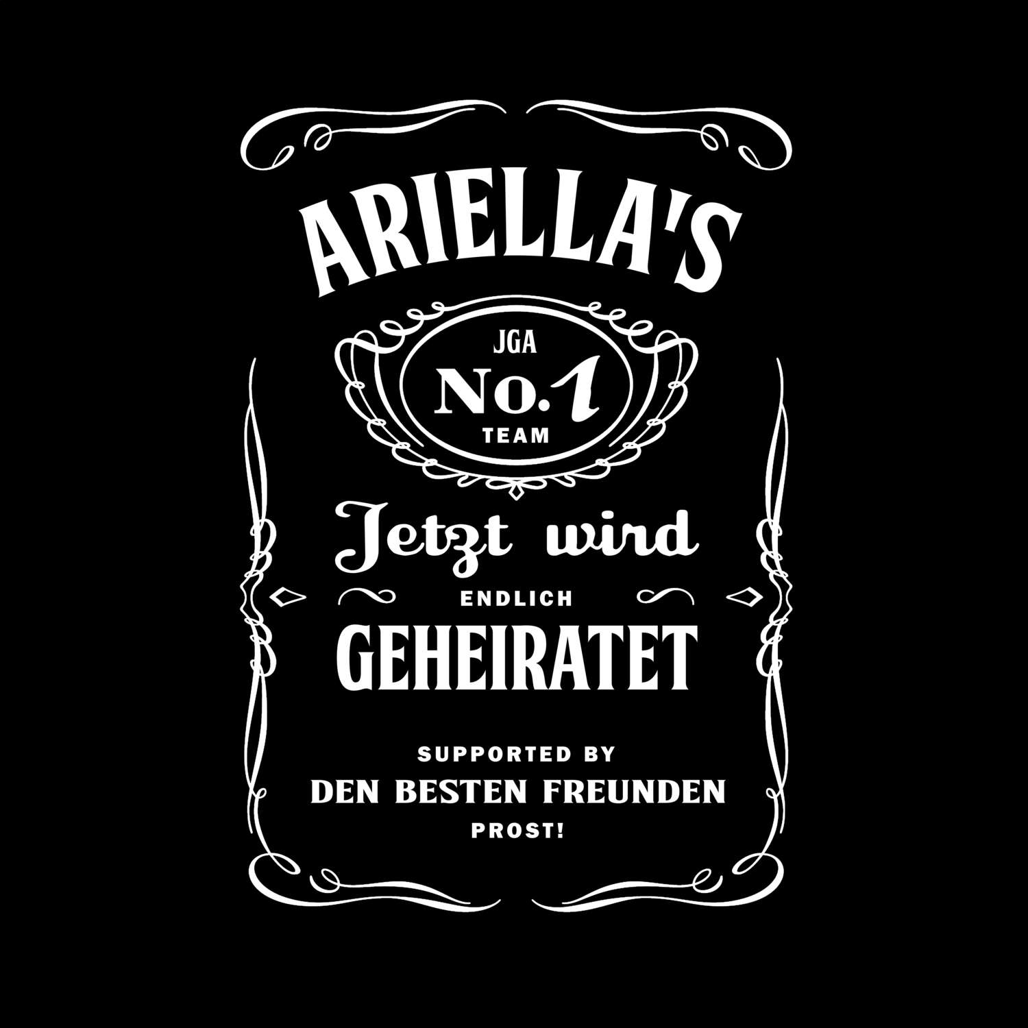 JGA T-Shirt »Jackie« für den Namen »Ariella«