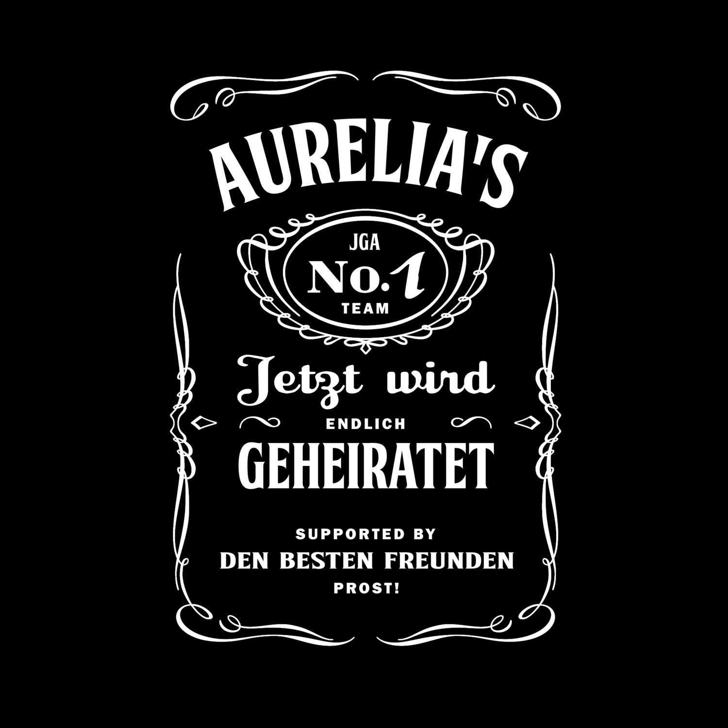 JGA T-Shirt »Jackie« für den Namen »Aurelia«