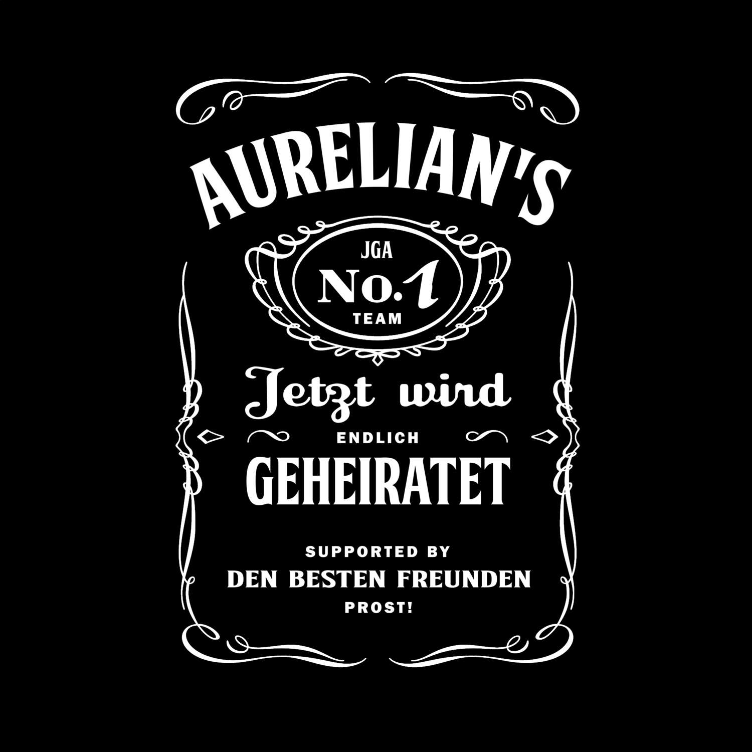 JGA T-Shirt »Jackie« für den Namen »Aurelian«