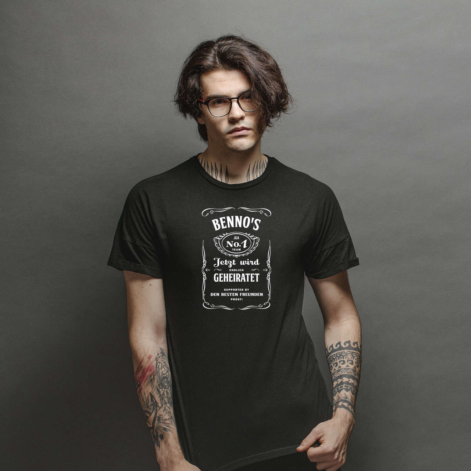 JGA T-Shirt »Jackie« für den Namen »Benno«