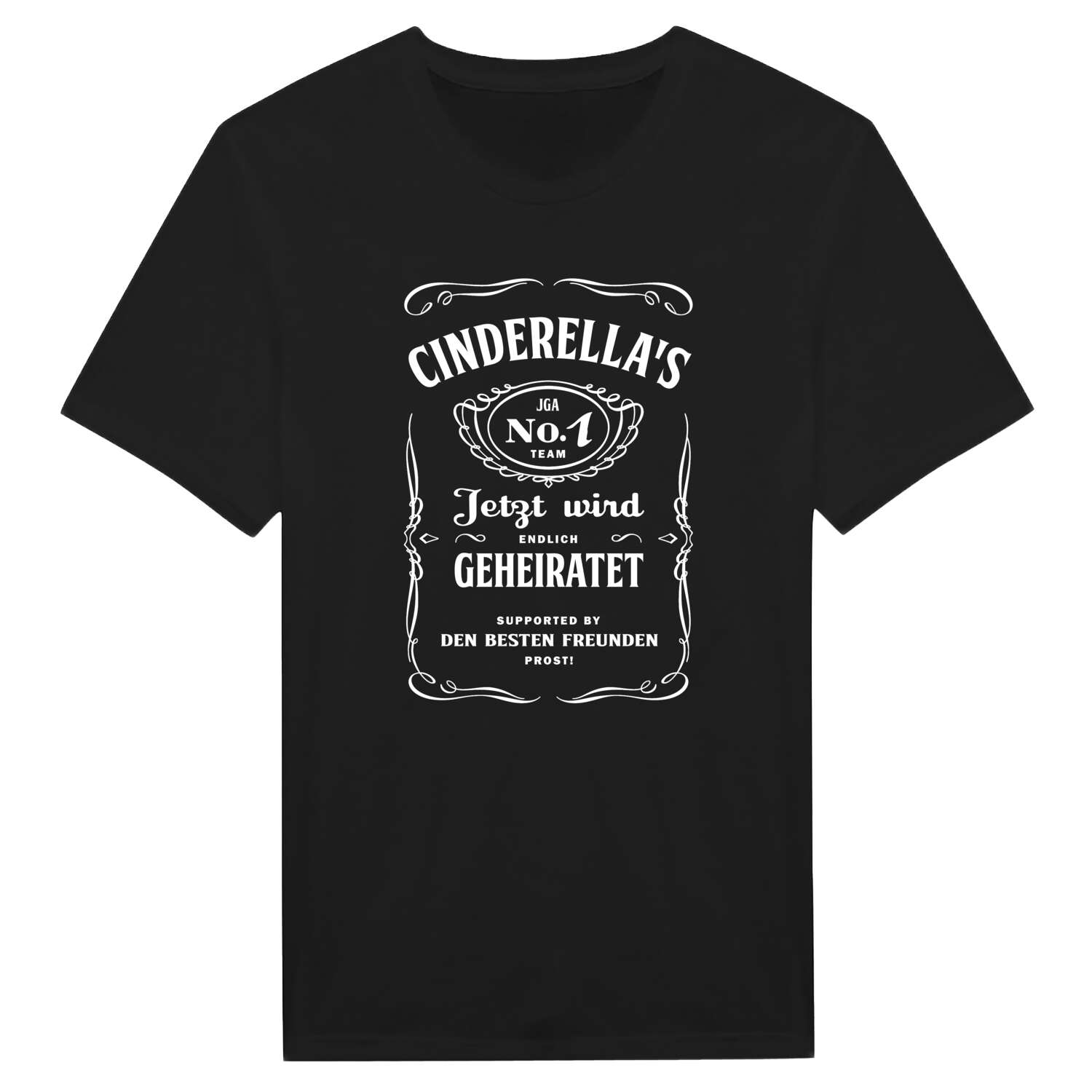 JGA T-Shirt »Jackie« für den Namen »Cinderella«