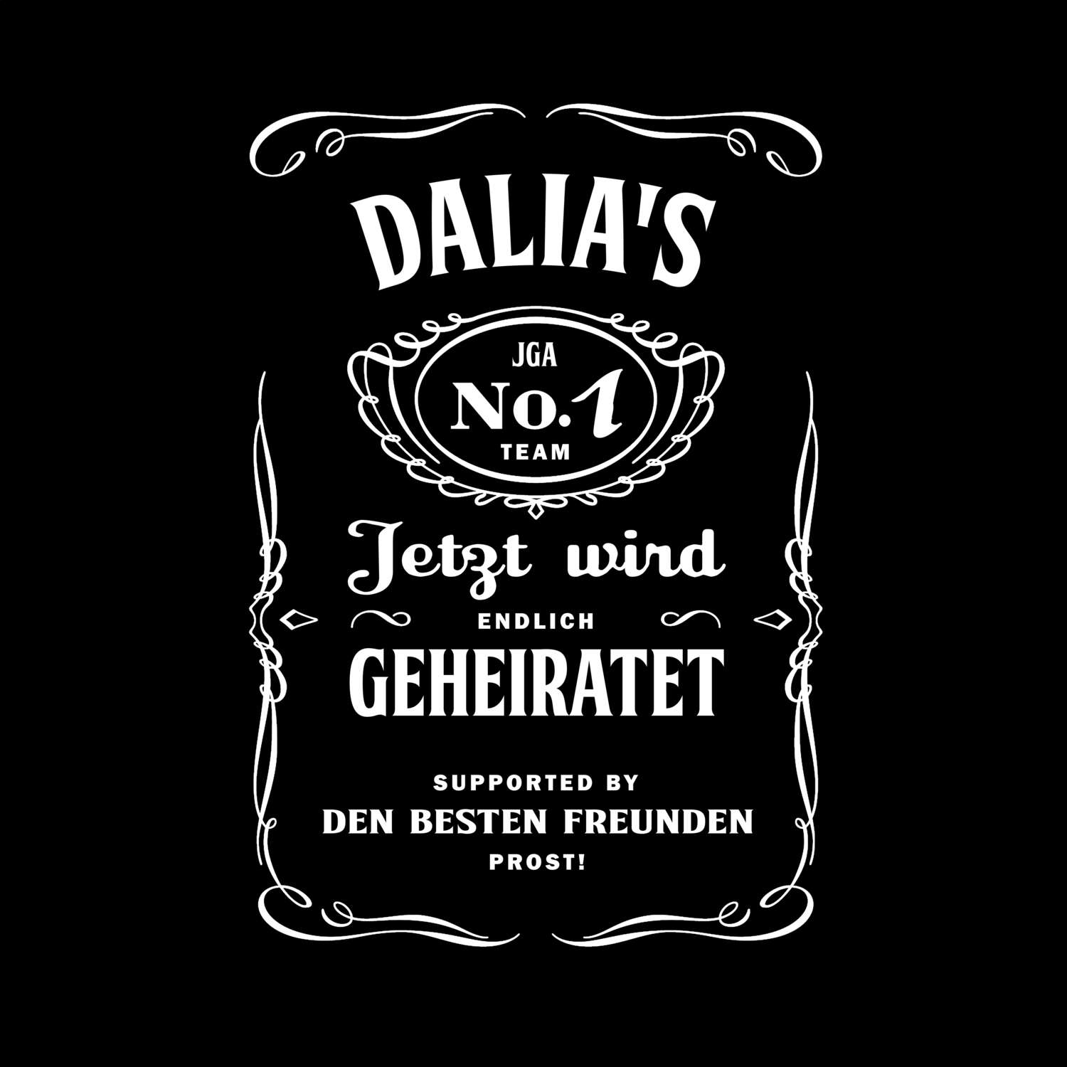 JGA T-Shirt »Jackie« für den Namen »Dalia«