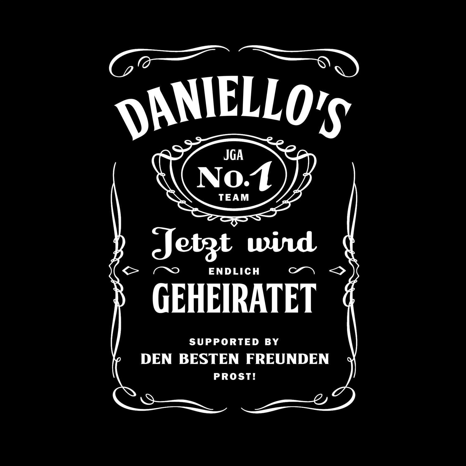 JGA T-Shirt »Jackie« für den Namen »Daniello«