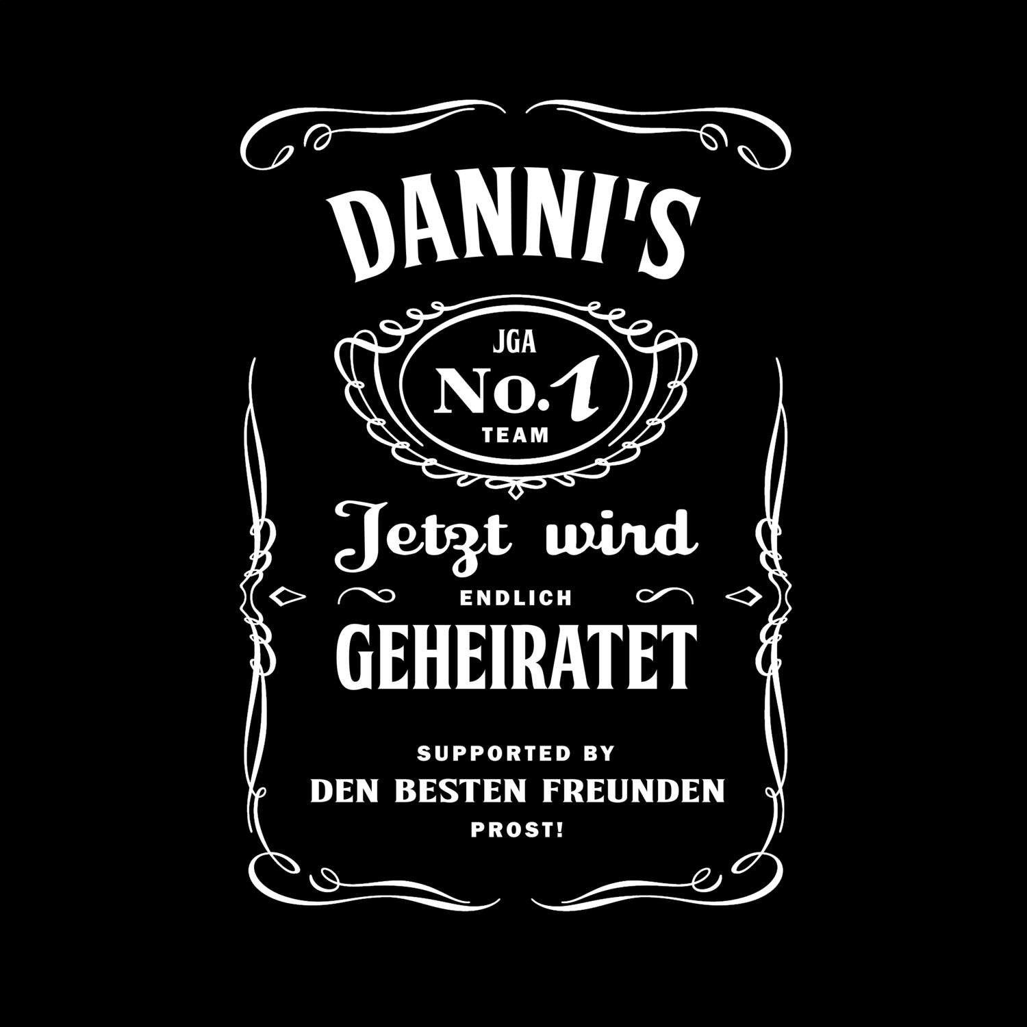 JGA T-Shirt »Jackie« für den Namen »Danni«