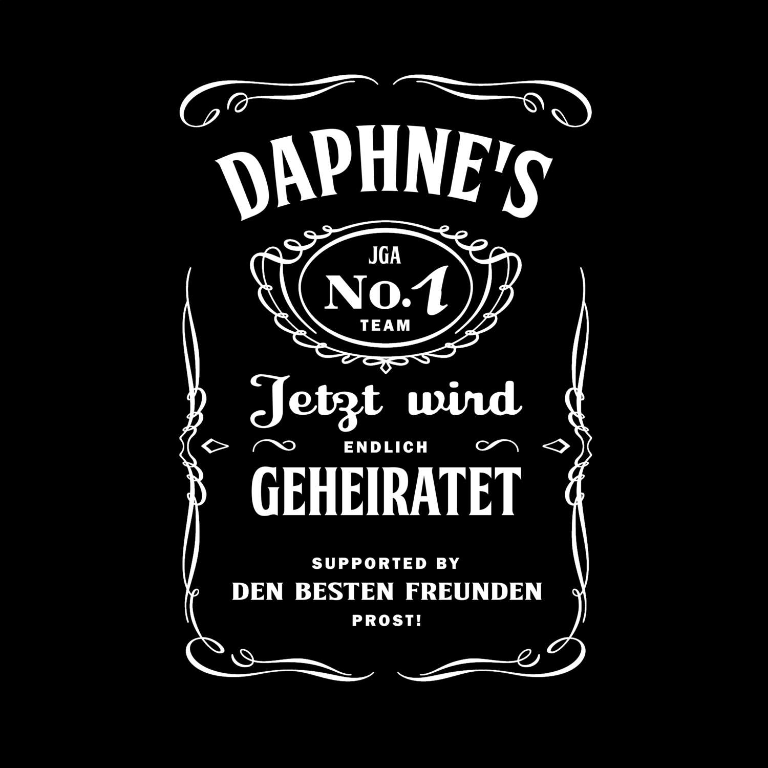 JGA T-Shirt »Jackie« für den Namen »Daphne«