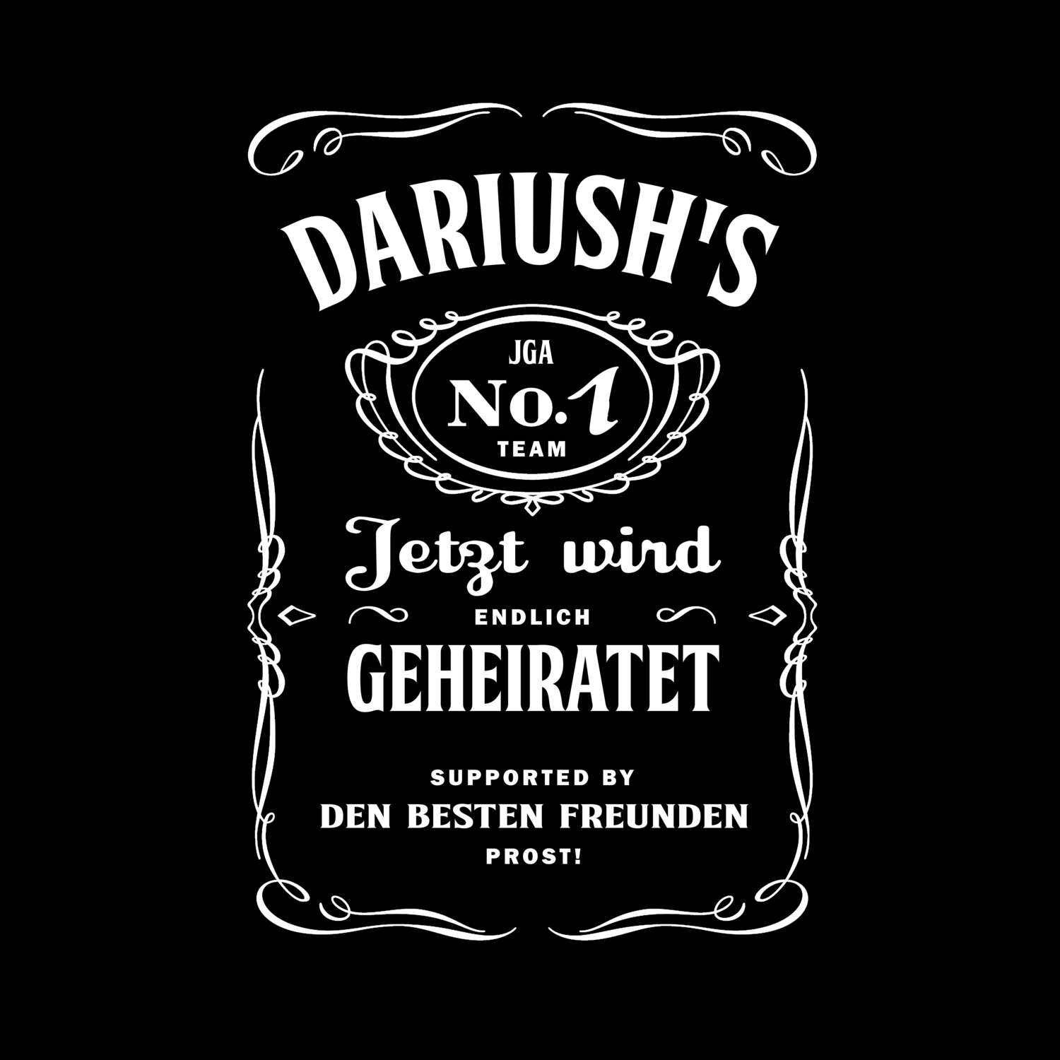 JGA T-Shirt »Jackie« für den Namen »Dariush«