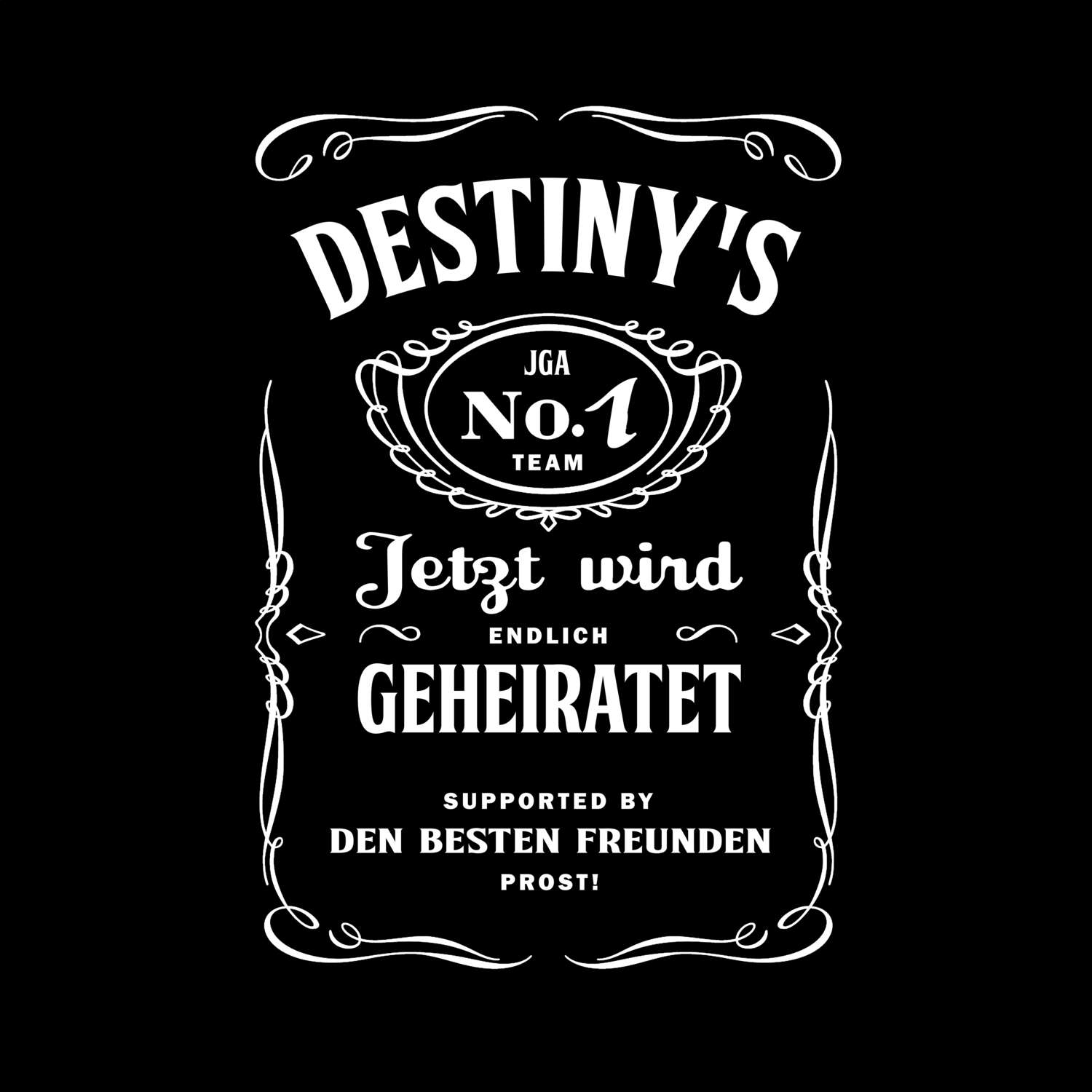 JGA T-Shirt »Jackie« für den Namen »Destiny«