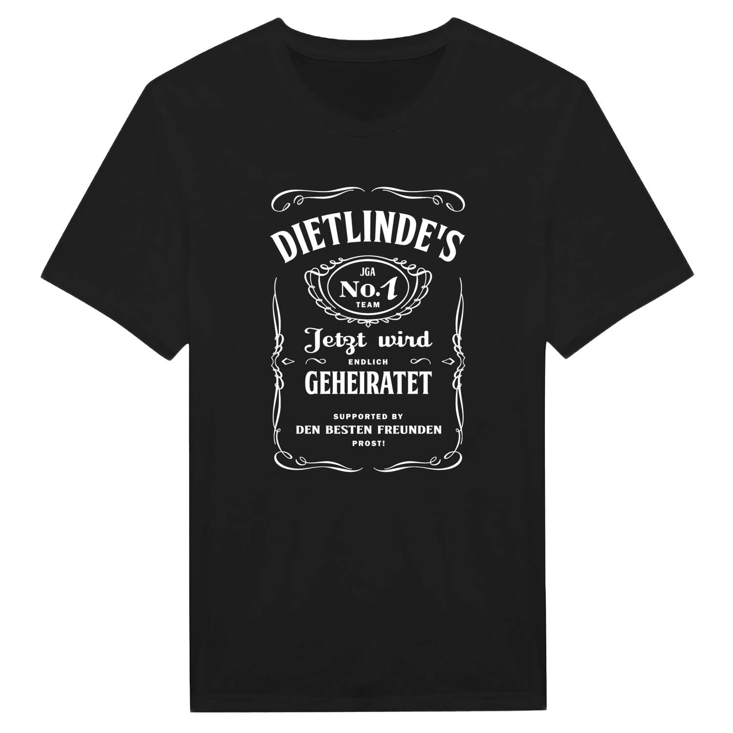 JGA T-Shirt »Jackie« für den Namen »Dietlinde«