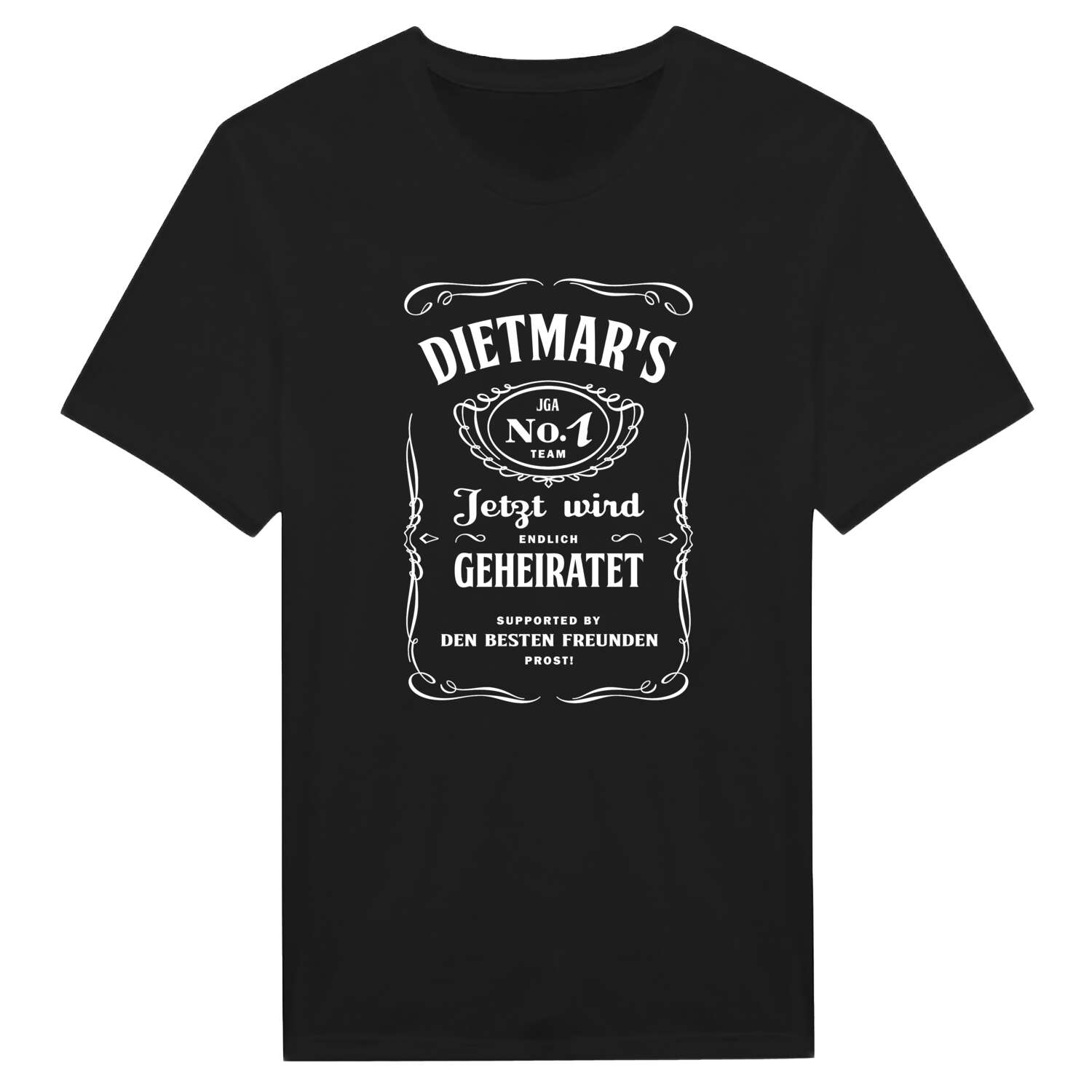 JGA T-Shirt »Jackie« für den Namen »Dietmar«