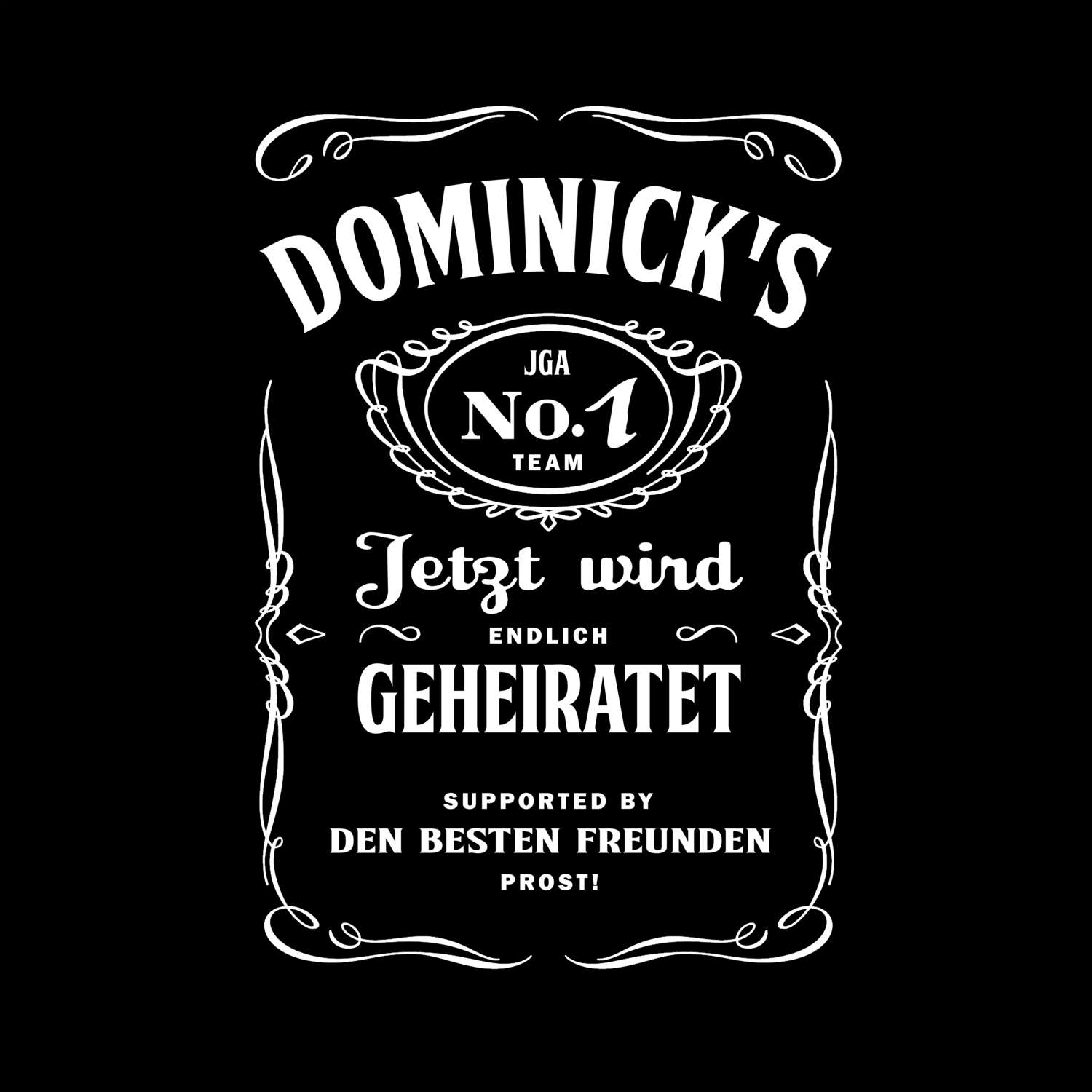 JGA T-Shirt »Jackie« für den Namen »Dominick«