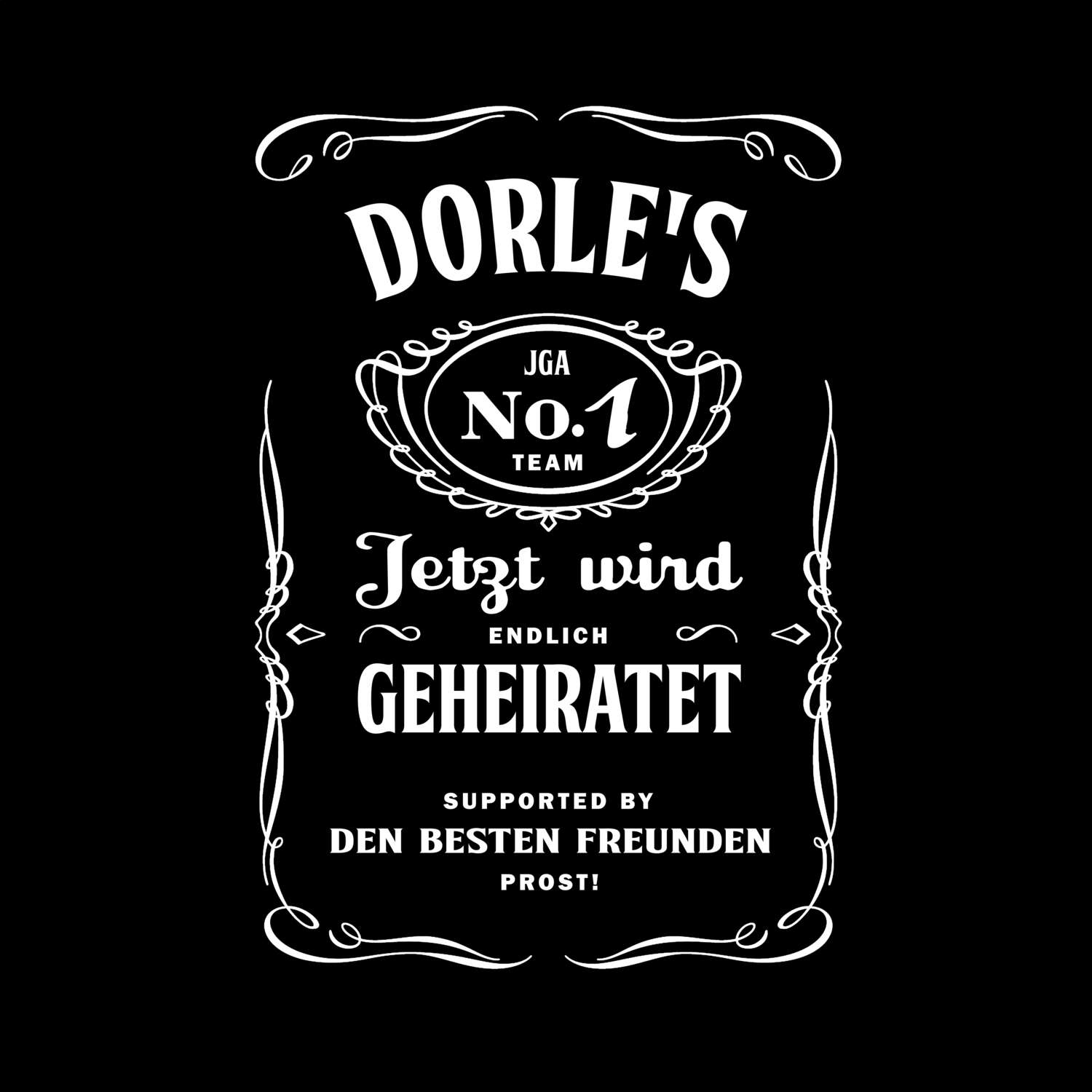 JGA T-Shirt »Jackie« für den Namen »Dorle«