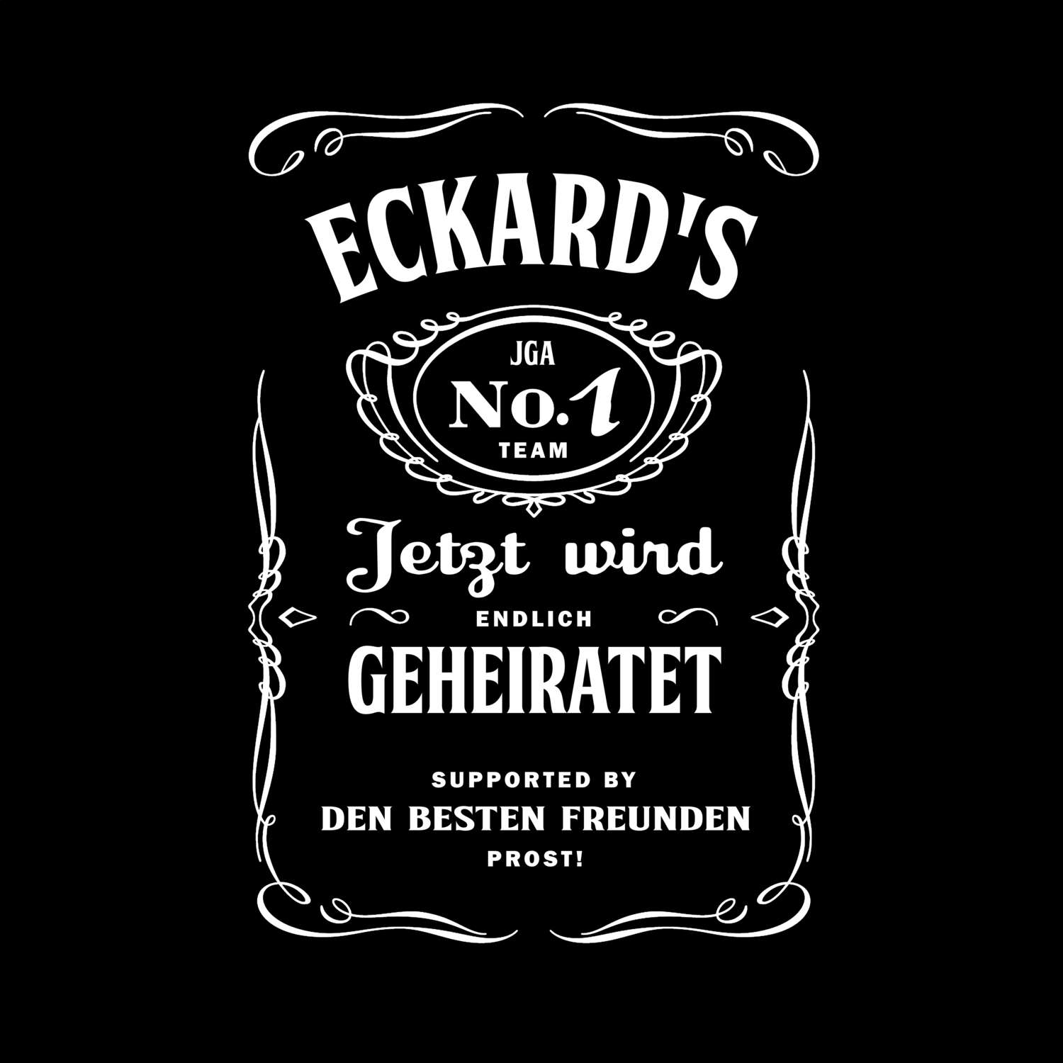 JGA T-Shirt »Jackie« für den Namen »Eckard«