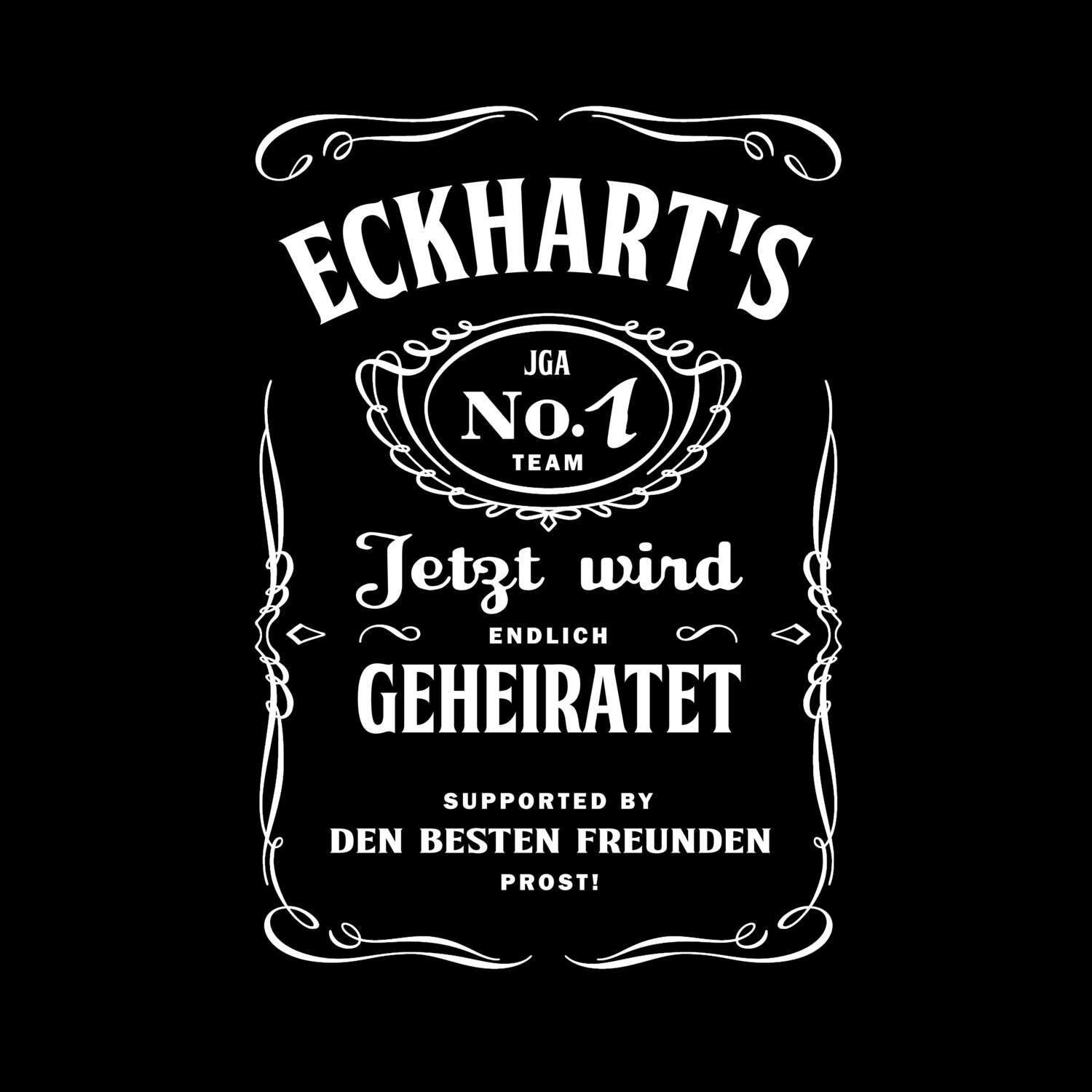 JGA T-Shirt »Jackie« für den Namen »Eckhart«