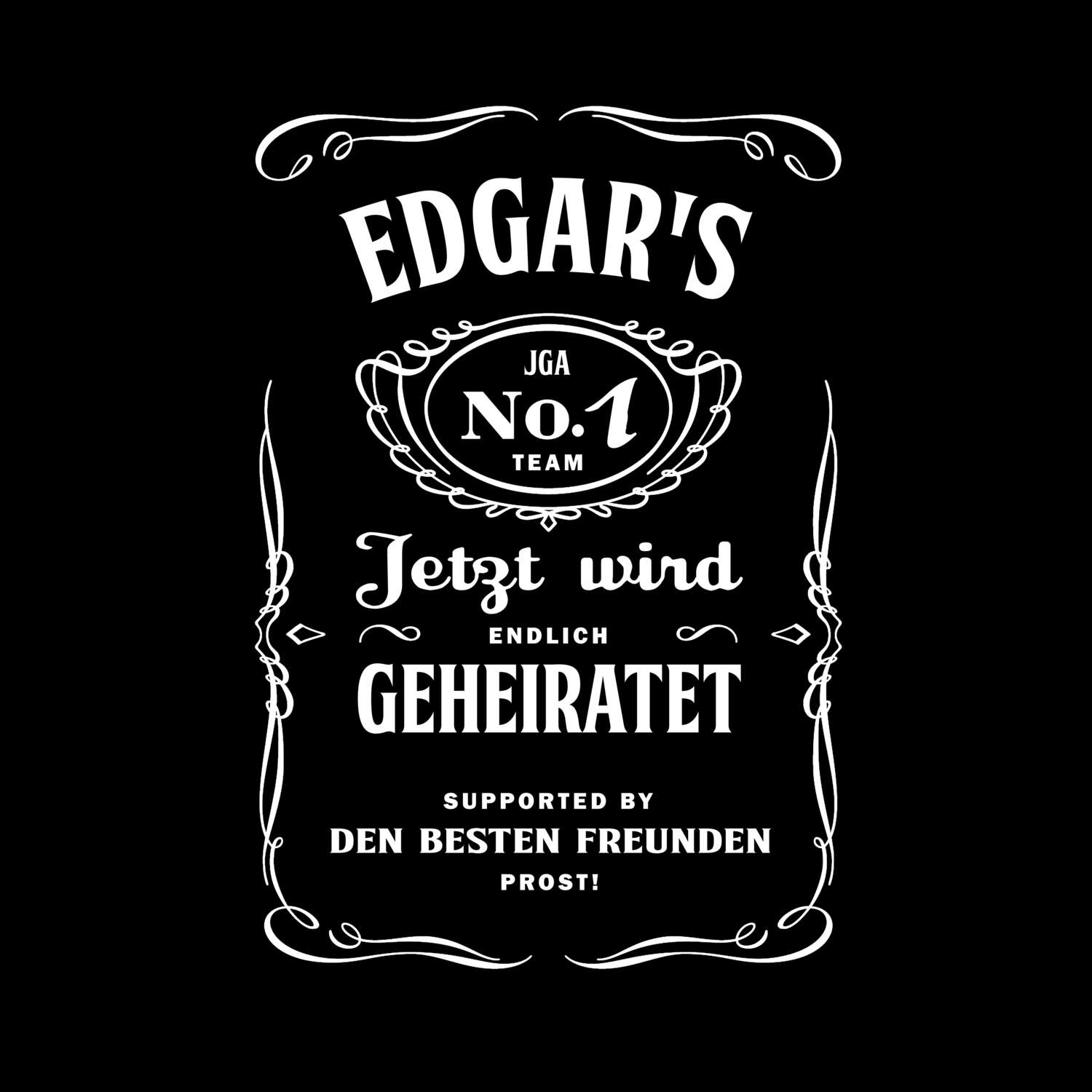 JGA T-Shirt »Jackie« für den Namen »Edgar«