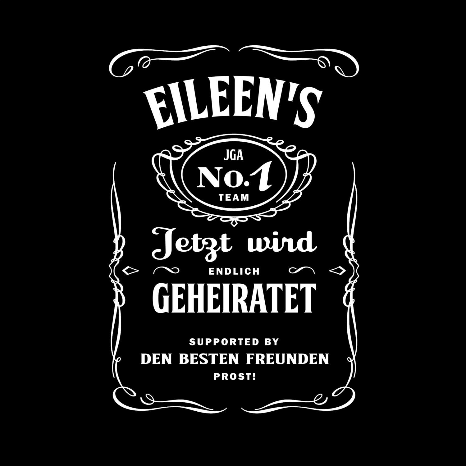 JGA T-Shirt »Jackie« für den Namen »Eileen«