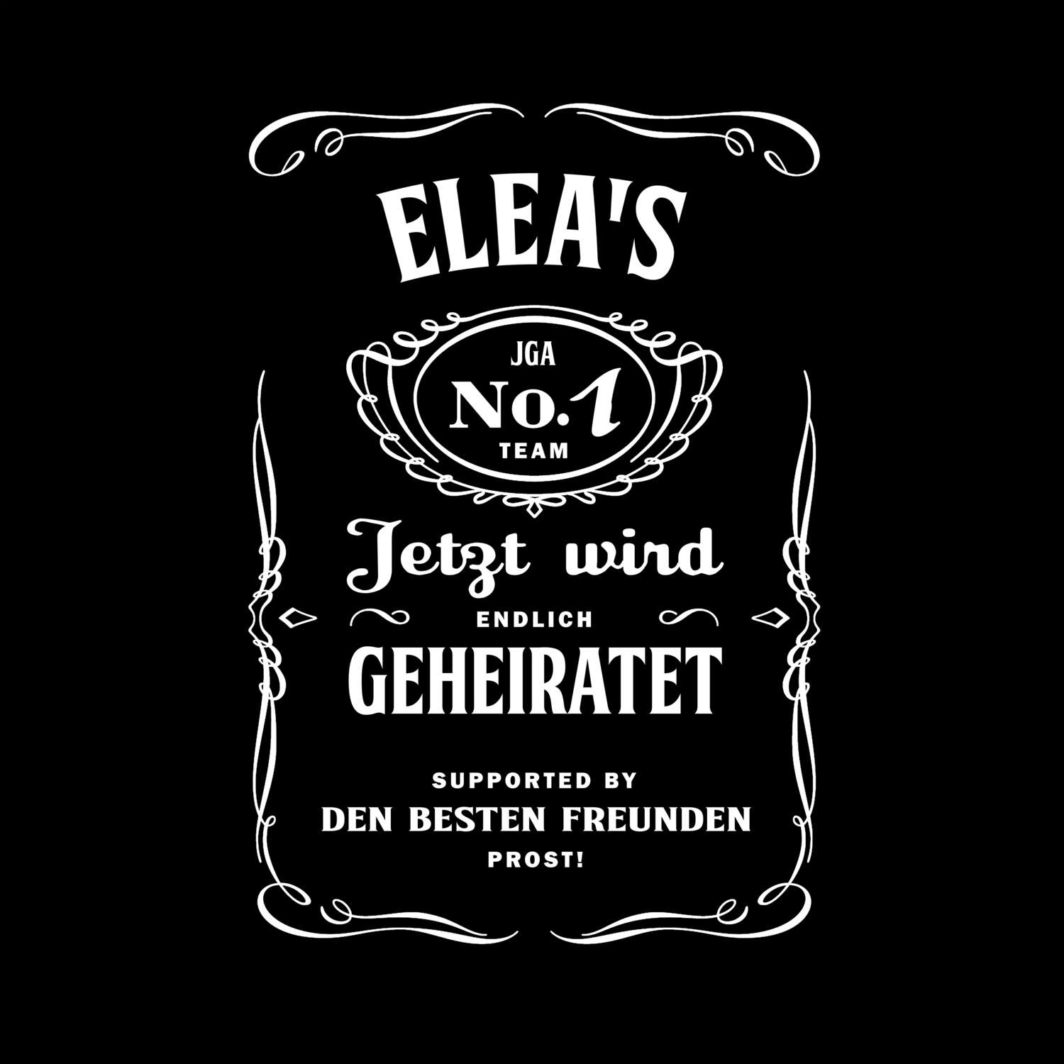 JGA T-Shirt »Jackie« für den Namen »Elea«