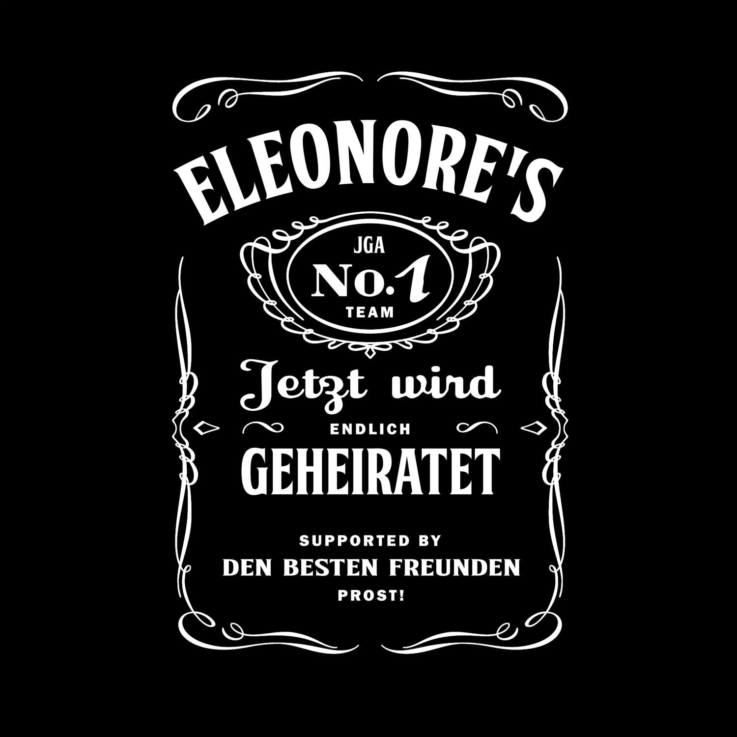 JGA T-Shirt »Jackie« für den Namen »Eleonore«