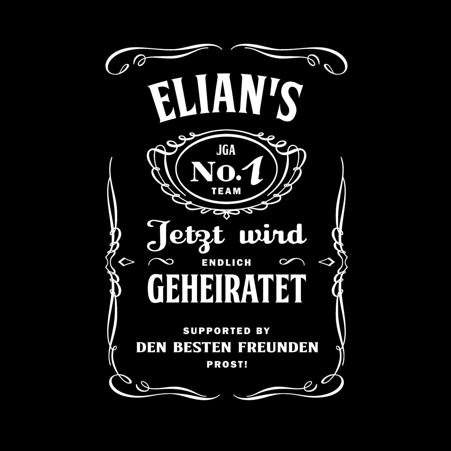 JGA T-Shirt »Jackie« für den Namen »Elian«