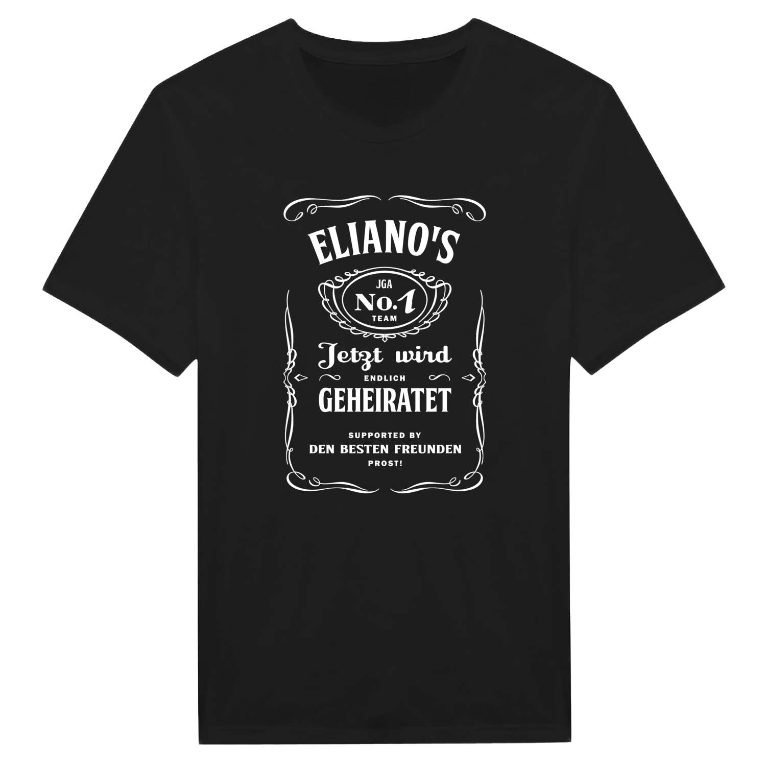 JGA T-Shirt »Jackie« für den Namen »Eliano«