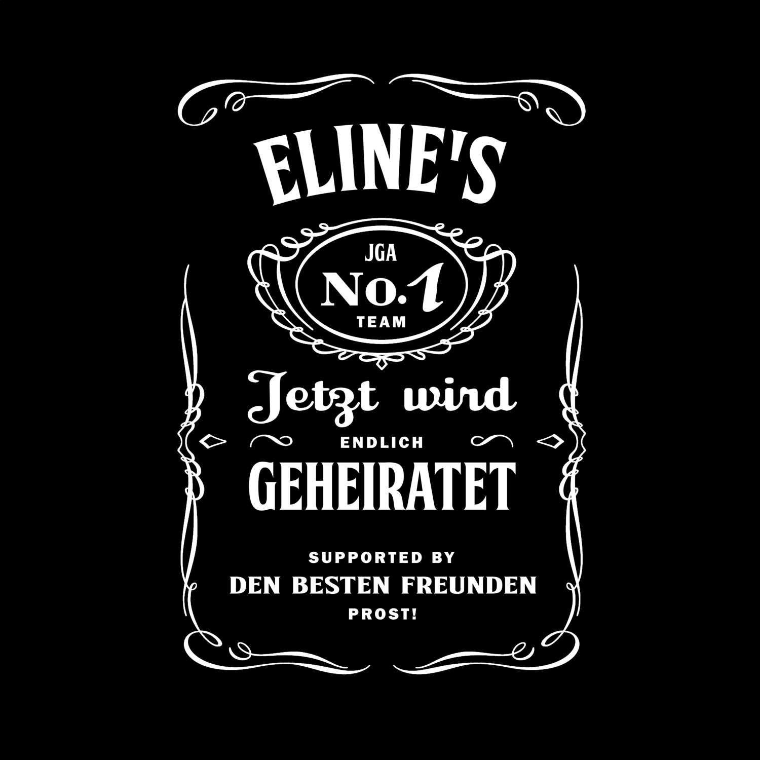 JGA T-Shirt »Jackie« für den Namen »Eline«