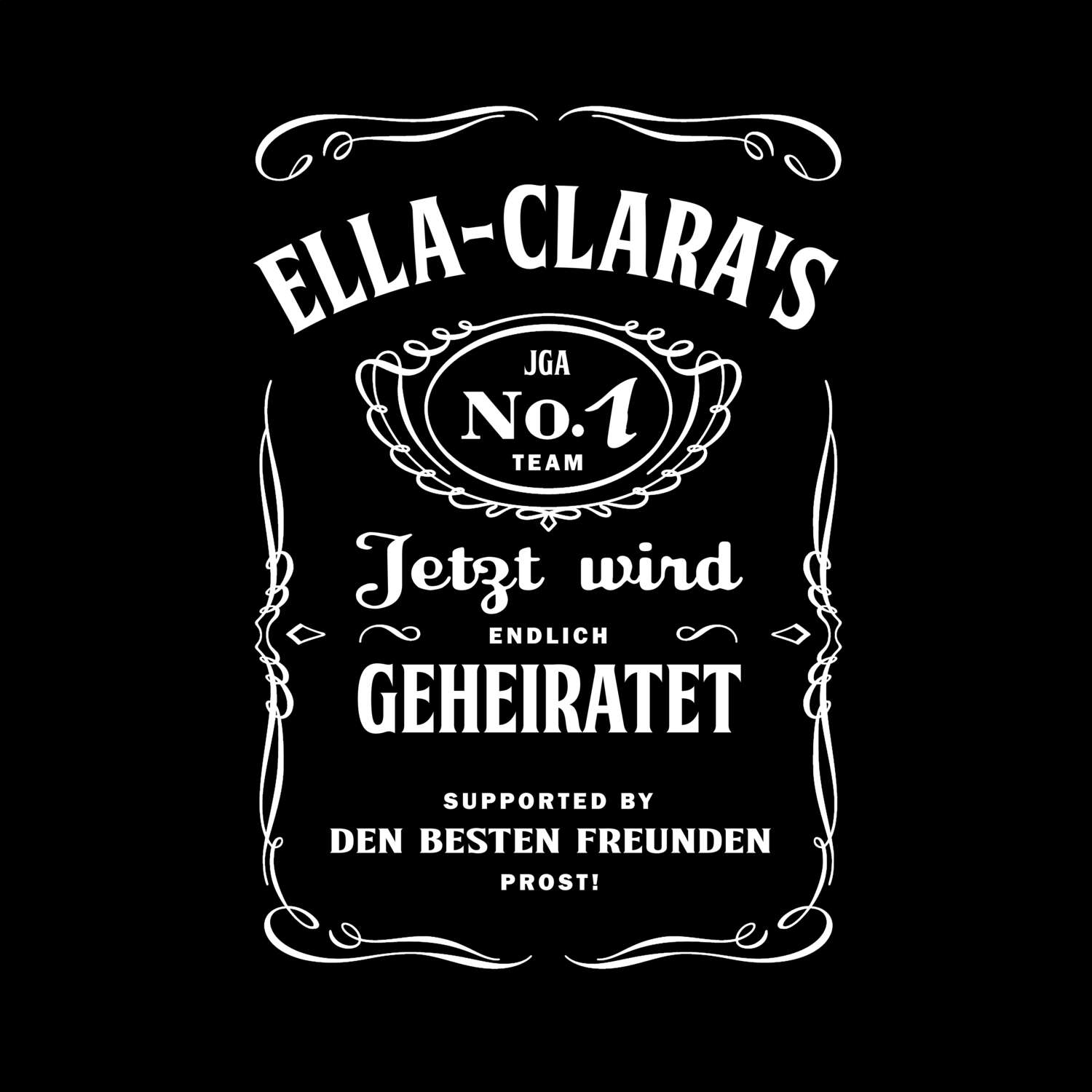 JGA T-Shirt »Jackie« für den Namen »Ella-Clara«