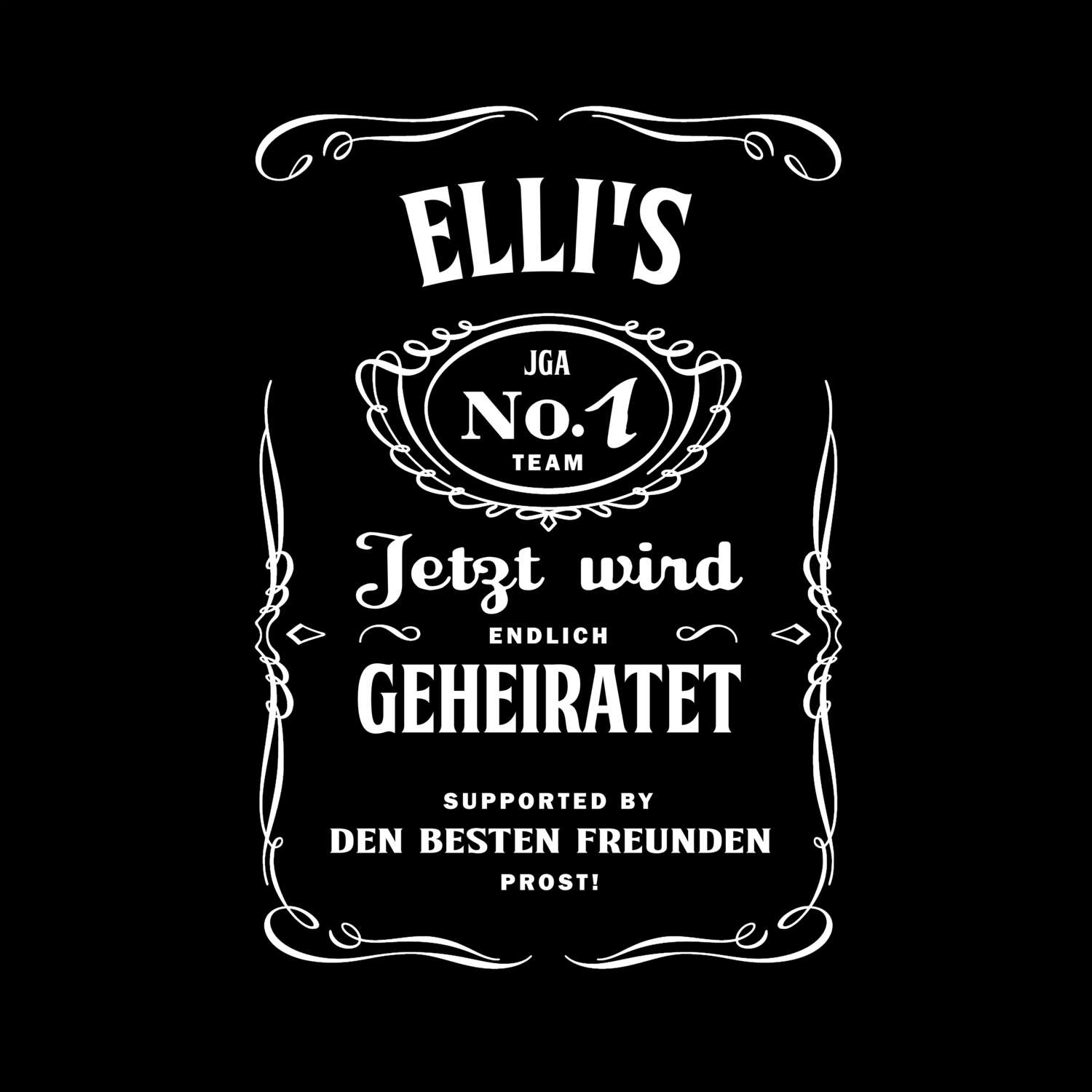 JGA T-Shirt »Jackie« für den Namen »Elli«