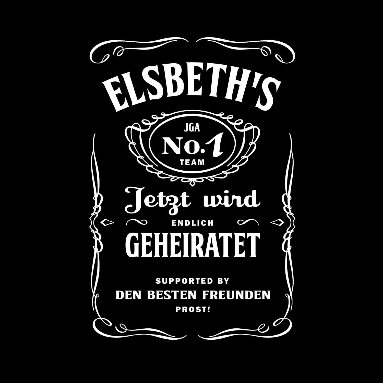 JGA T-Shirt »Jackie« für den Namen »Elsbeth«