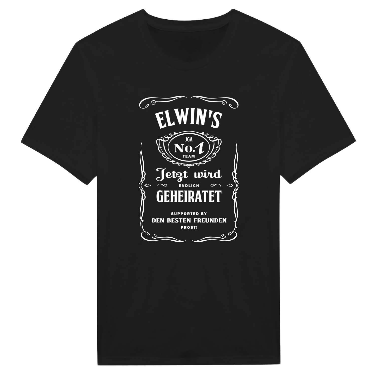 JGA T-Shirt »Jackie« für den Namen »Elwin«