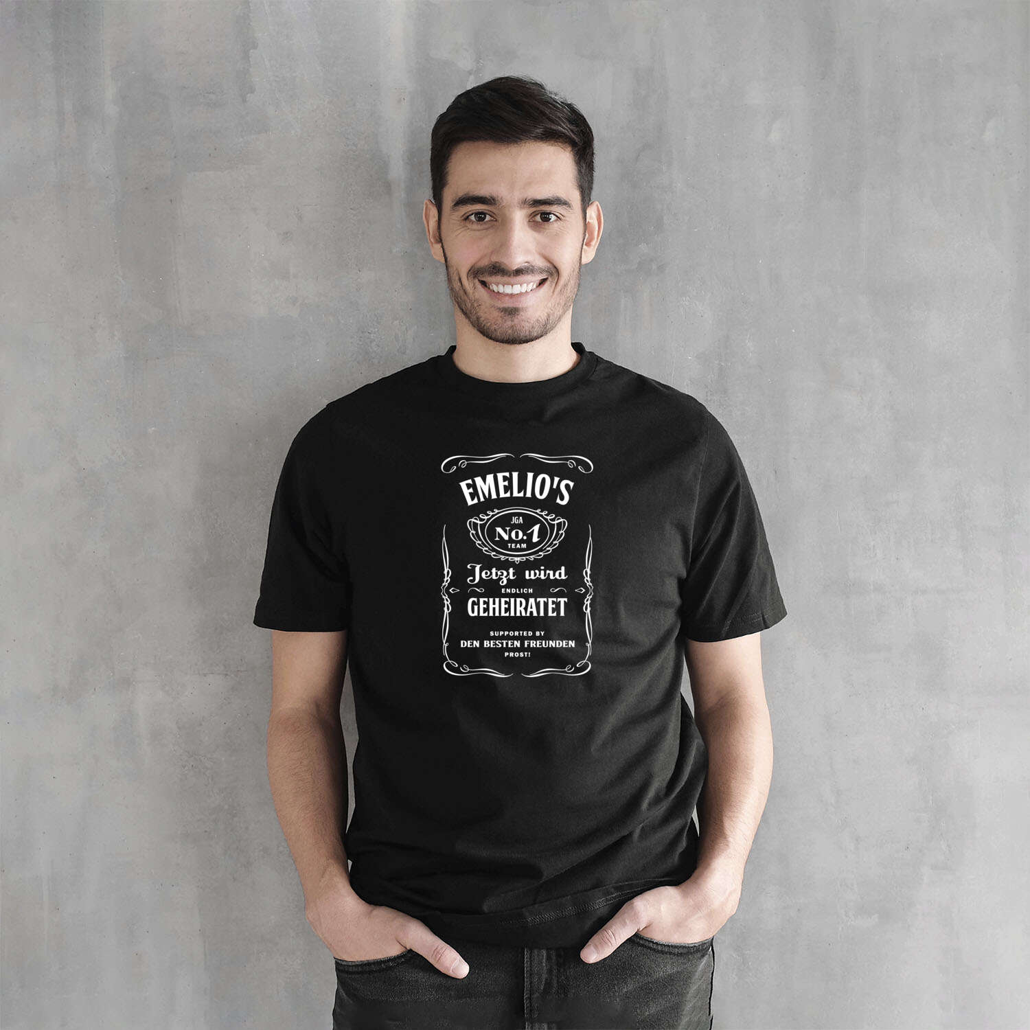 JGA T-Shirt »Jackie« für den Namen »Emelio«