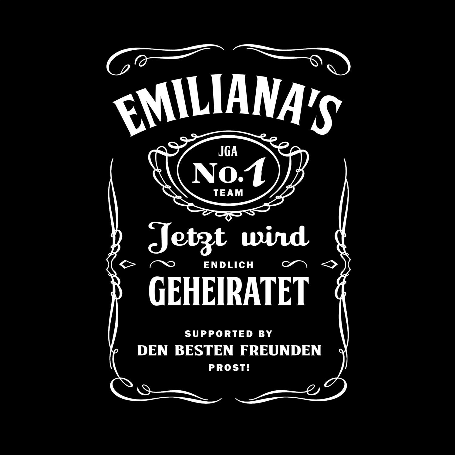 JGA T-Shirt »Jackie« für den Namen »Emiliana«