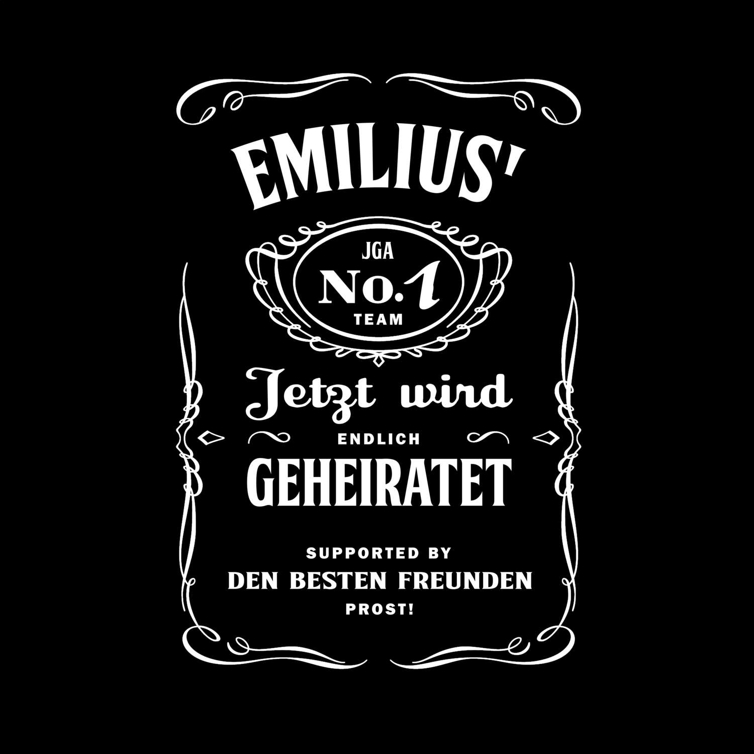 JGA T-Shirt »Jackie« für den Namen »Emilius«