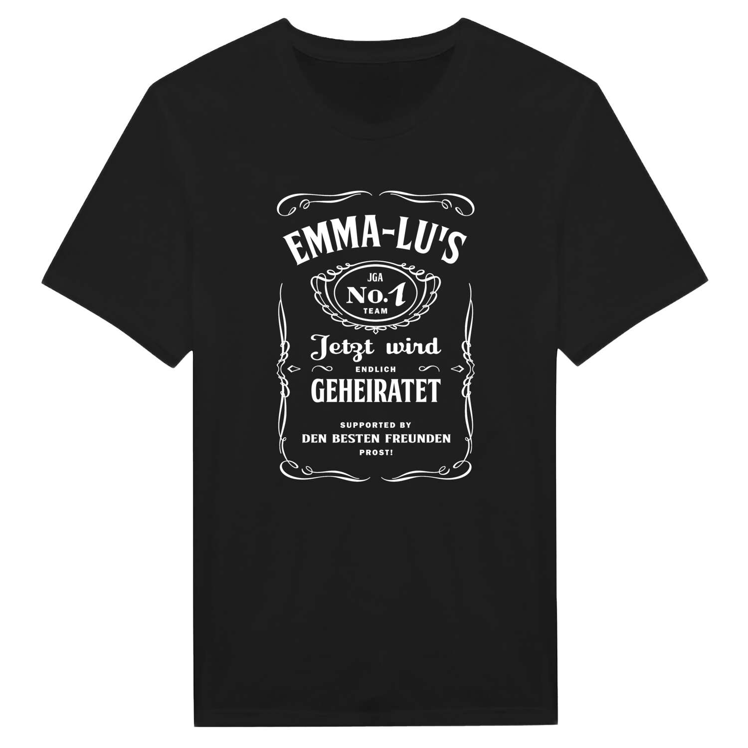 JGA T-Shirt »Jackie« für den Namen »Emma-Lu«