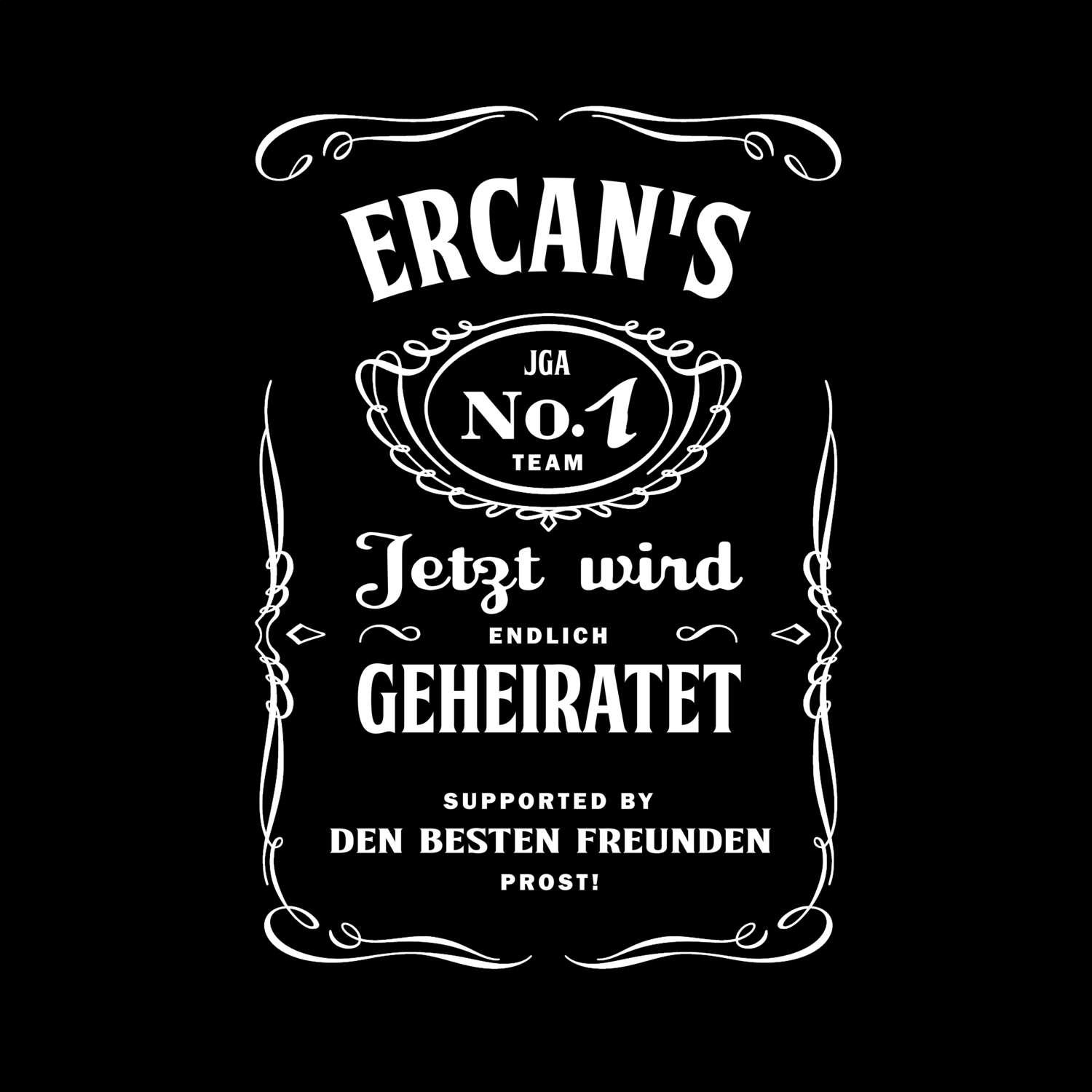 JGA T-Shirt »Jackie« für den Namen »Ercan«