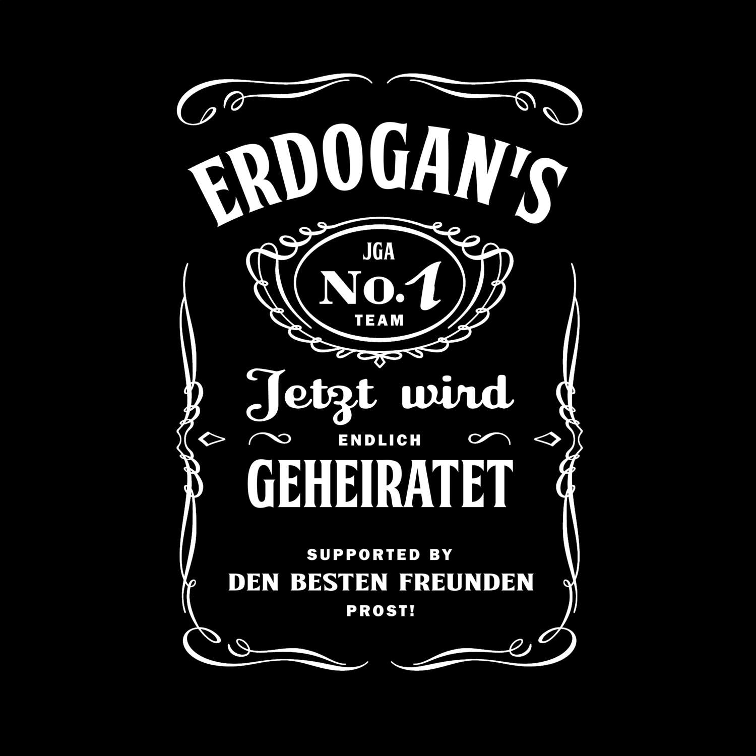 JGA T-Shirt »Jackie« für den Namen »Erdogan«