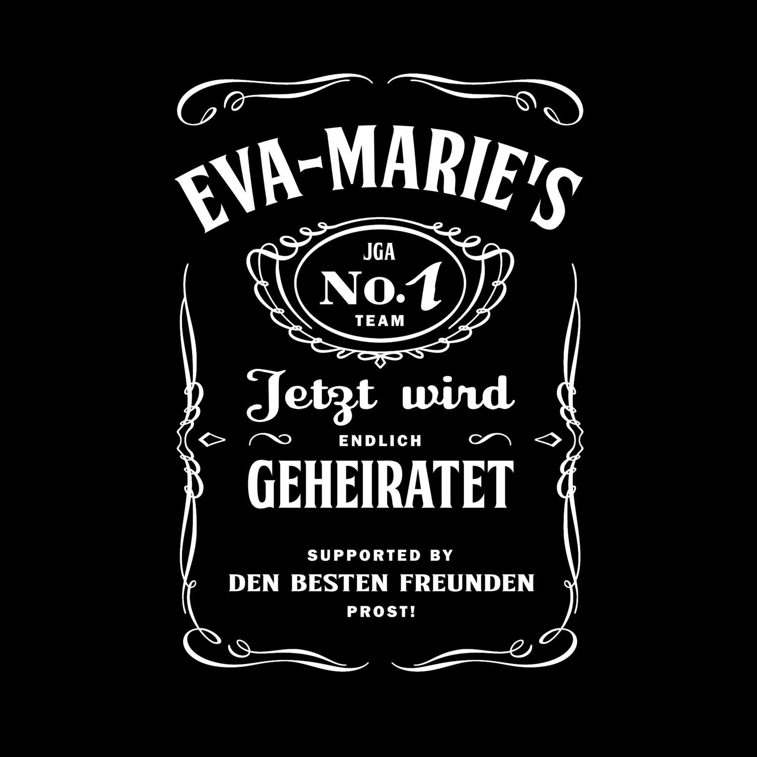 JGA T-Shirt »Jackie« für den Namen »Eva-Marie«