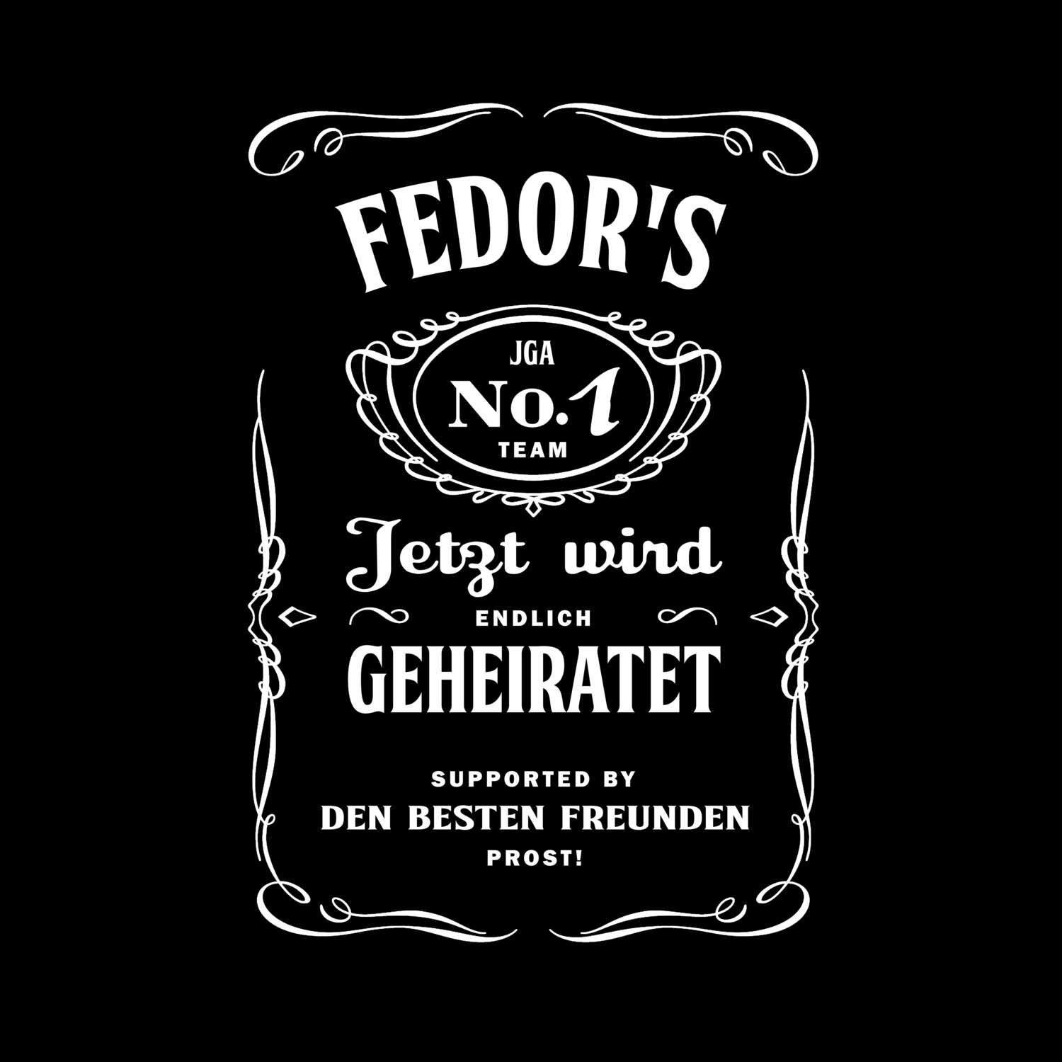 JGA T-Shirt »Jackie« für den Namen »Fedor«