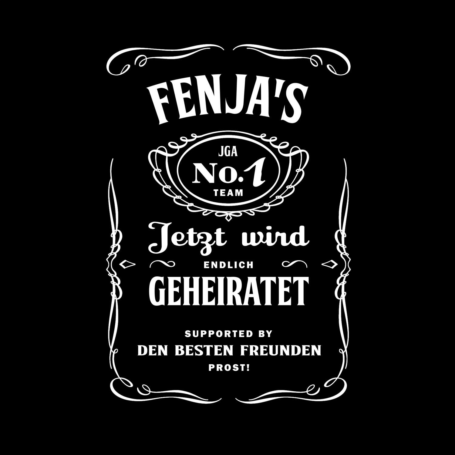 JGA T-Shirt »Jackie« für den Namen »Fenja«