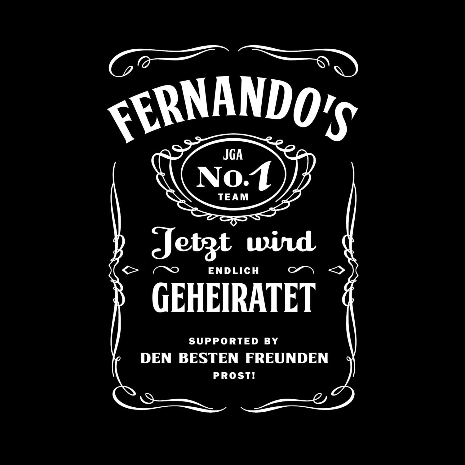 JGA T-Shirt »Jackie« für den Namen »Fernando«