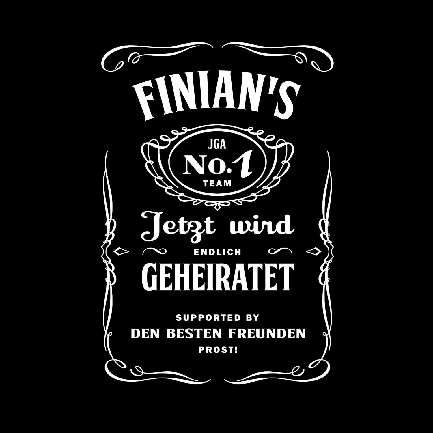 JGA T-Shirt »Jackie« für den Namen »Finian«