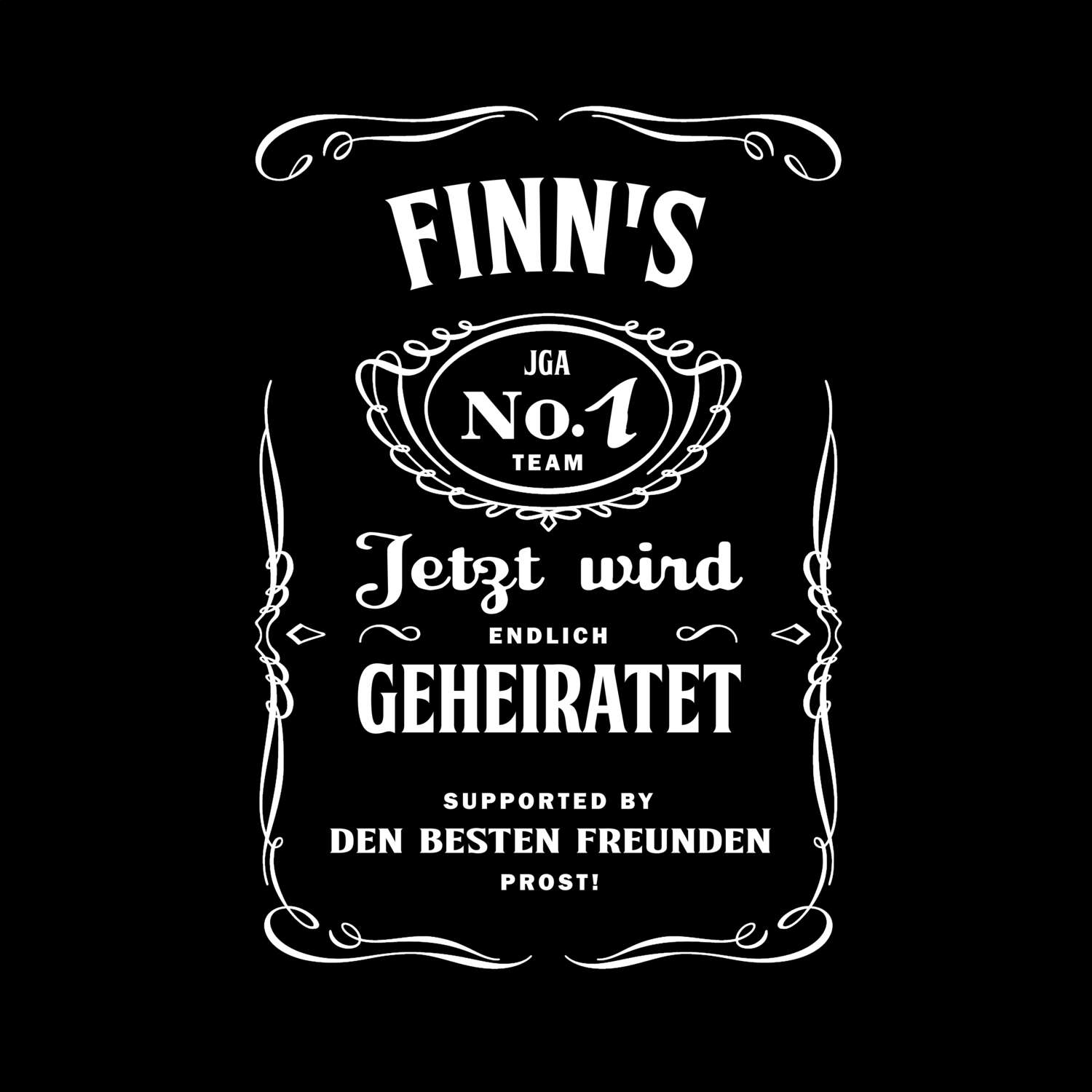 JGA T-Shirt »Jackie« für den Namen »Finn«