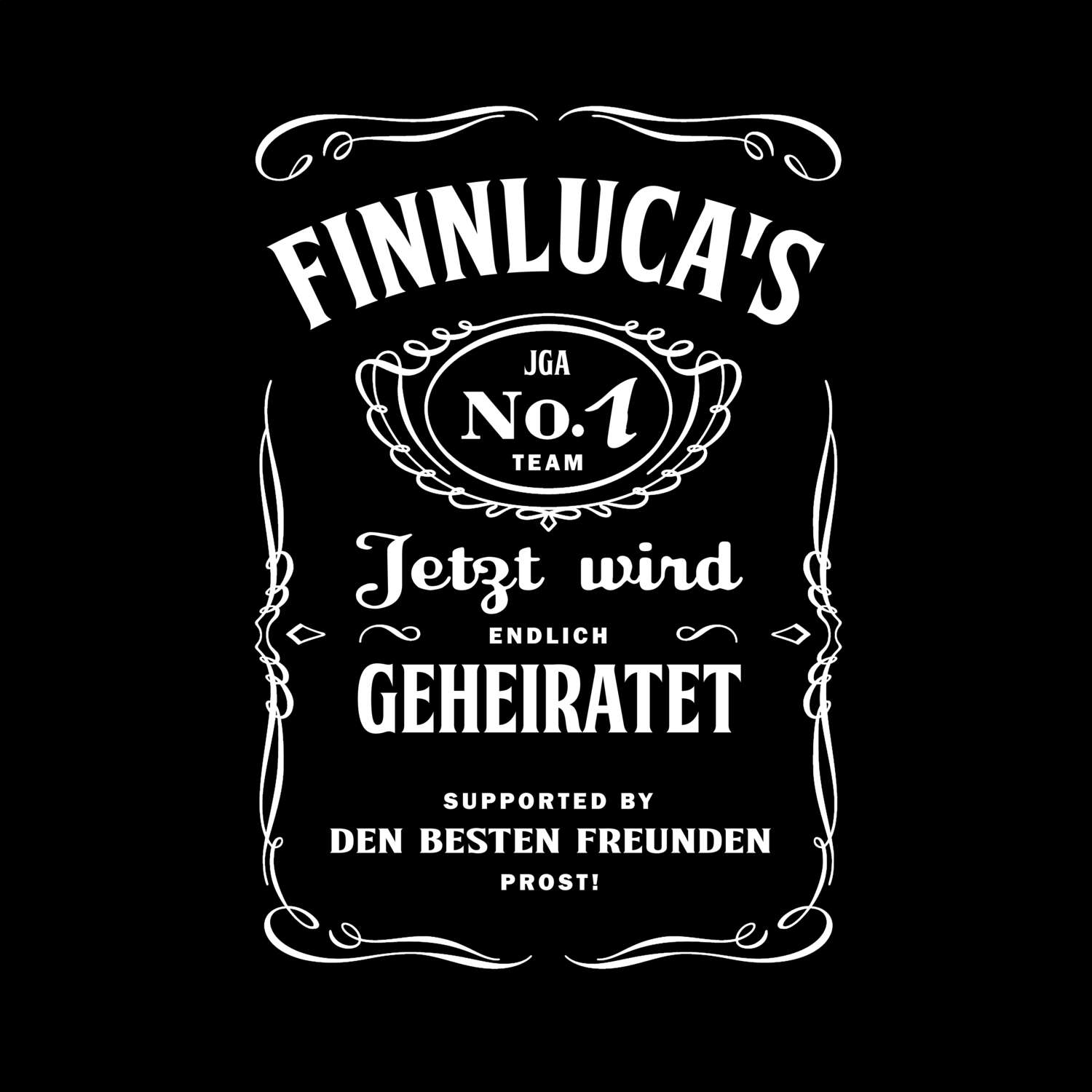 JGA T-Shirt »Jackie« für den Namen »Finnluca«