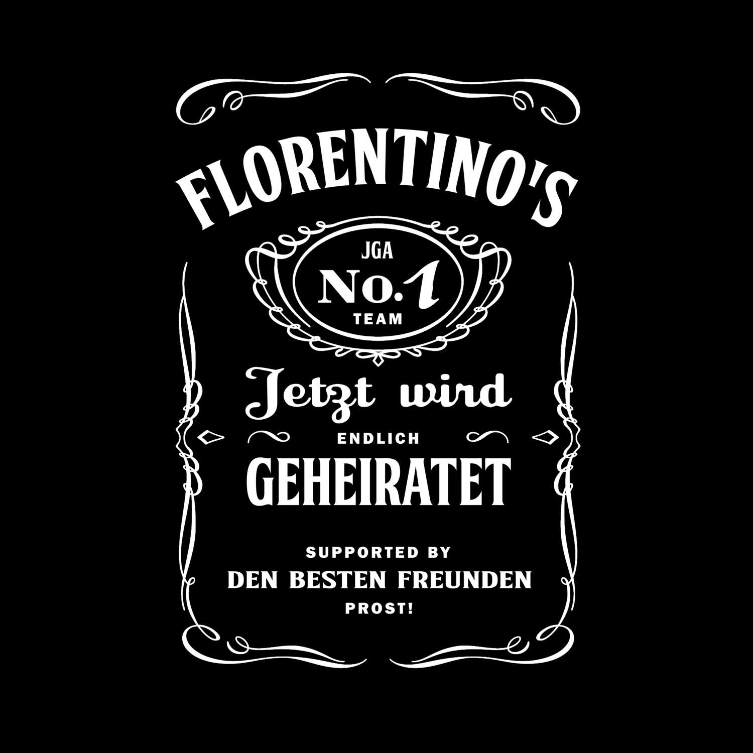 JGA T-Shirt »Jackie« für den Namen »Florentino«