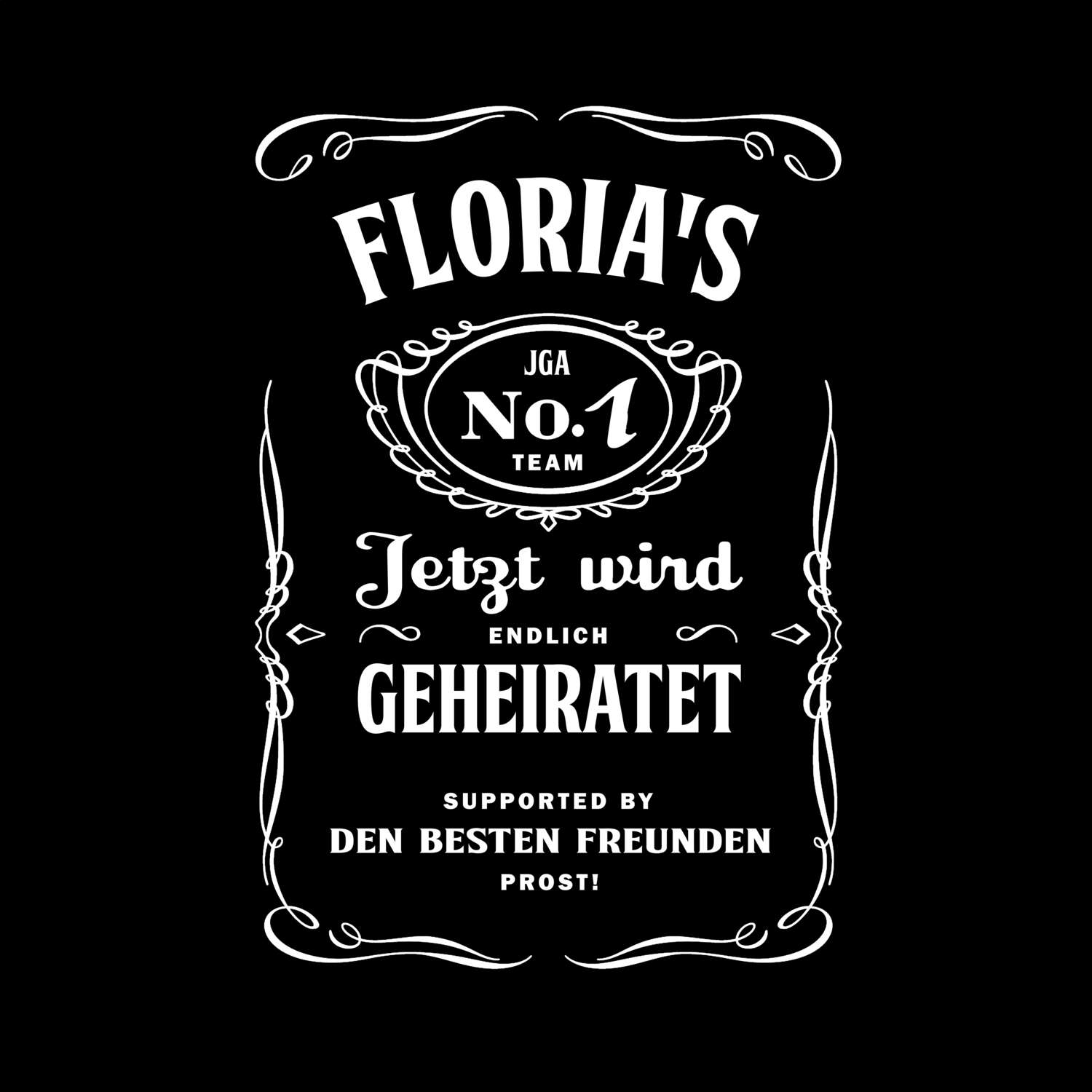 JGA T-Shirt »Jackie« für den Namen »Floria«