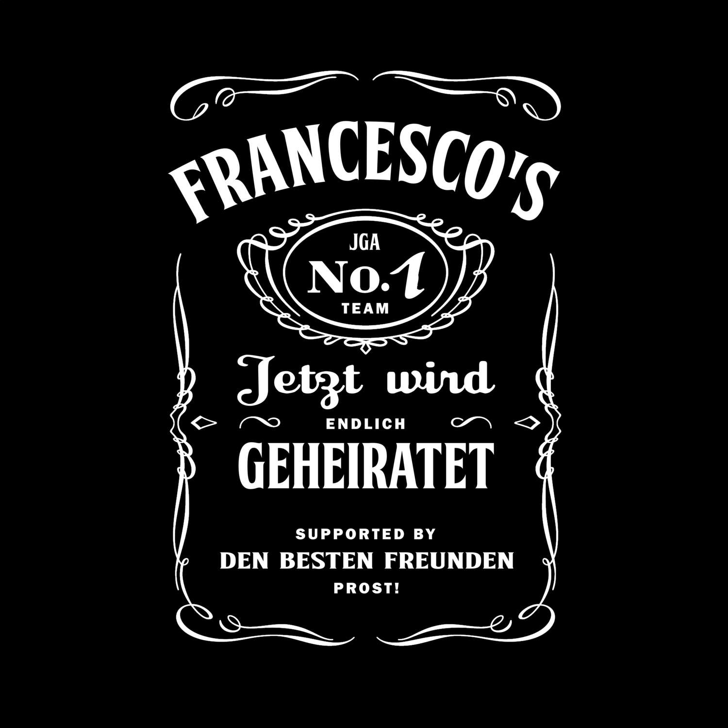 JGA T-Shirt »Jackie« für den Namen »Francesco«