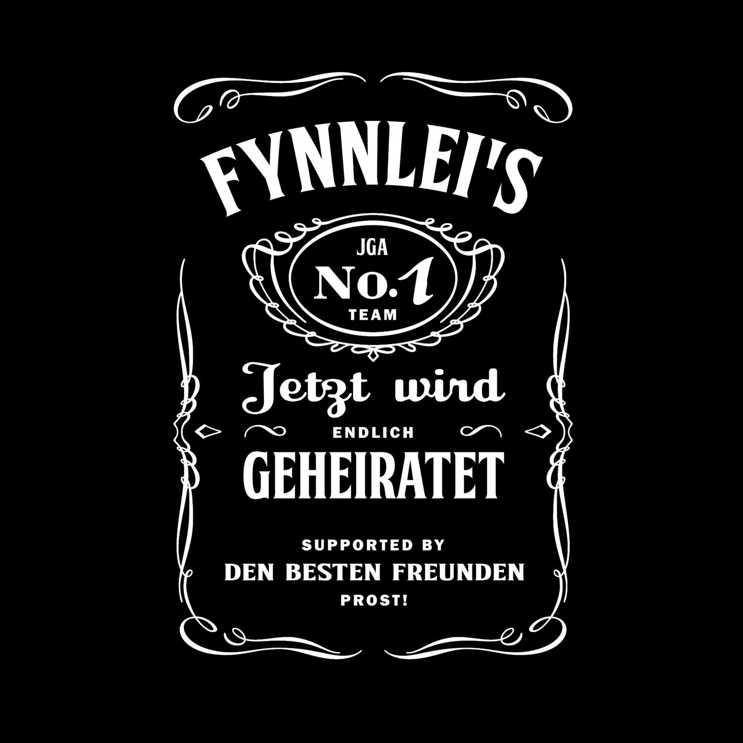 JGA T-Shirt »Jackie« für den Namen »Fynnlei«